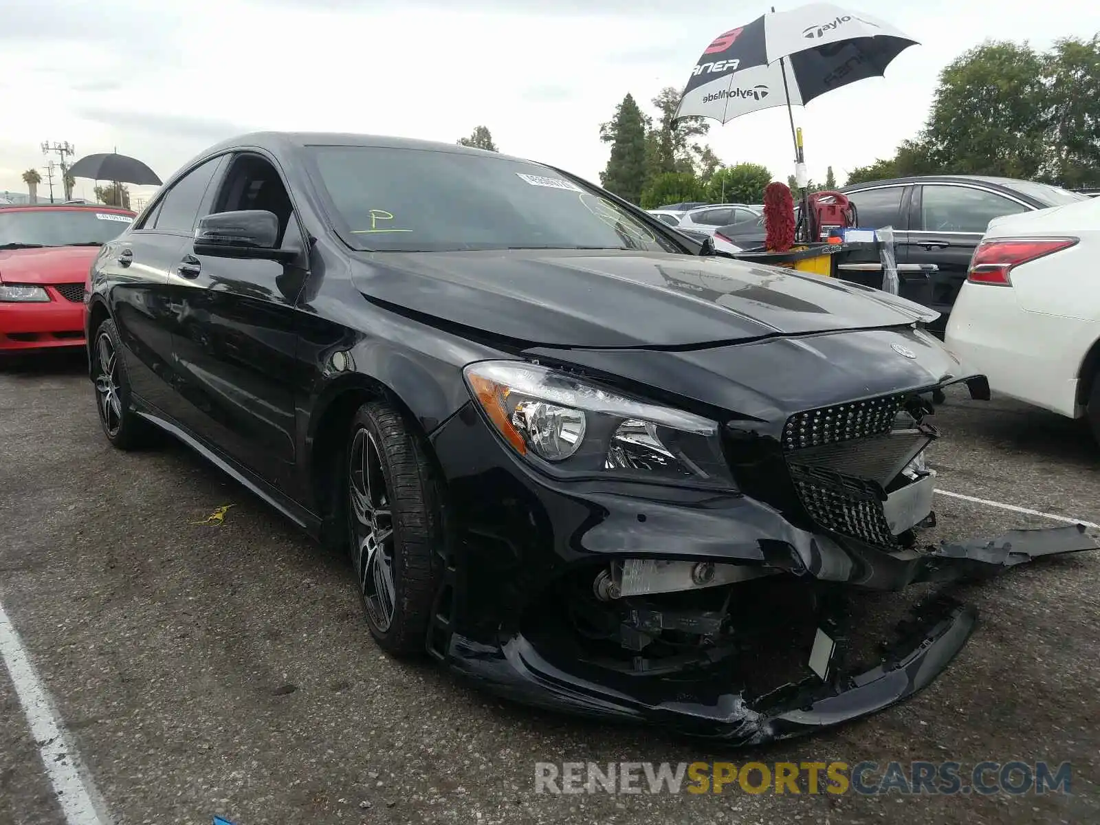 1 Photograph of a damaged car WDDSJ4EB0KN757189 MERCEDES-BENZ C CLASS 2019