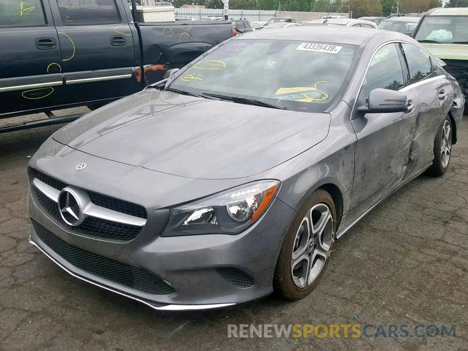 2 Photograph of a damaged car WDDSJ4EB0KN768080 MERCEDES-BENZ C CLASS 2019