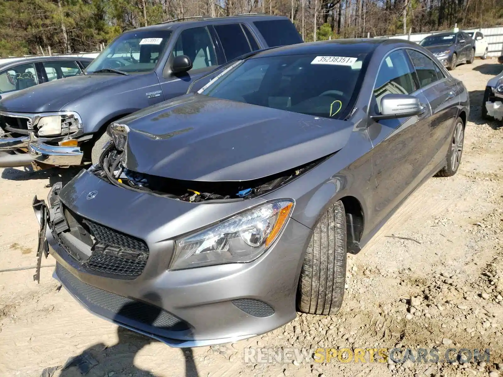 2 Photograph of a damaged car WDDSJ4EB1KN699612 MERCEDES-BENZ C CLASS 2019