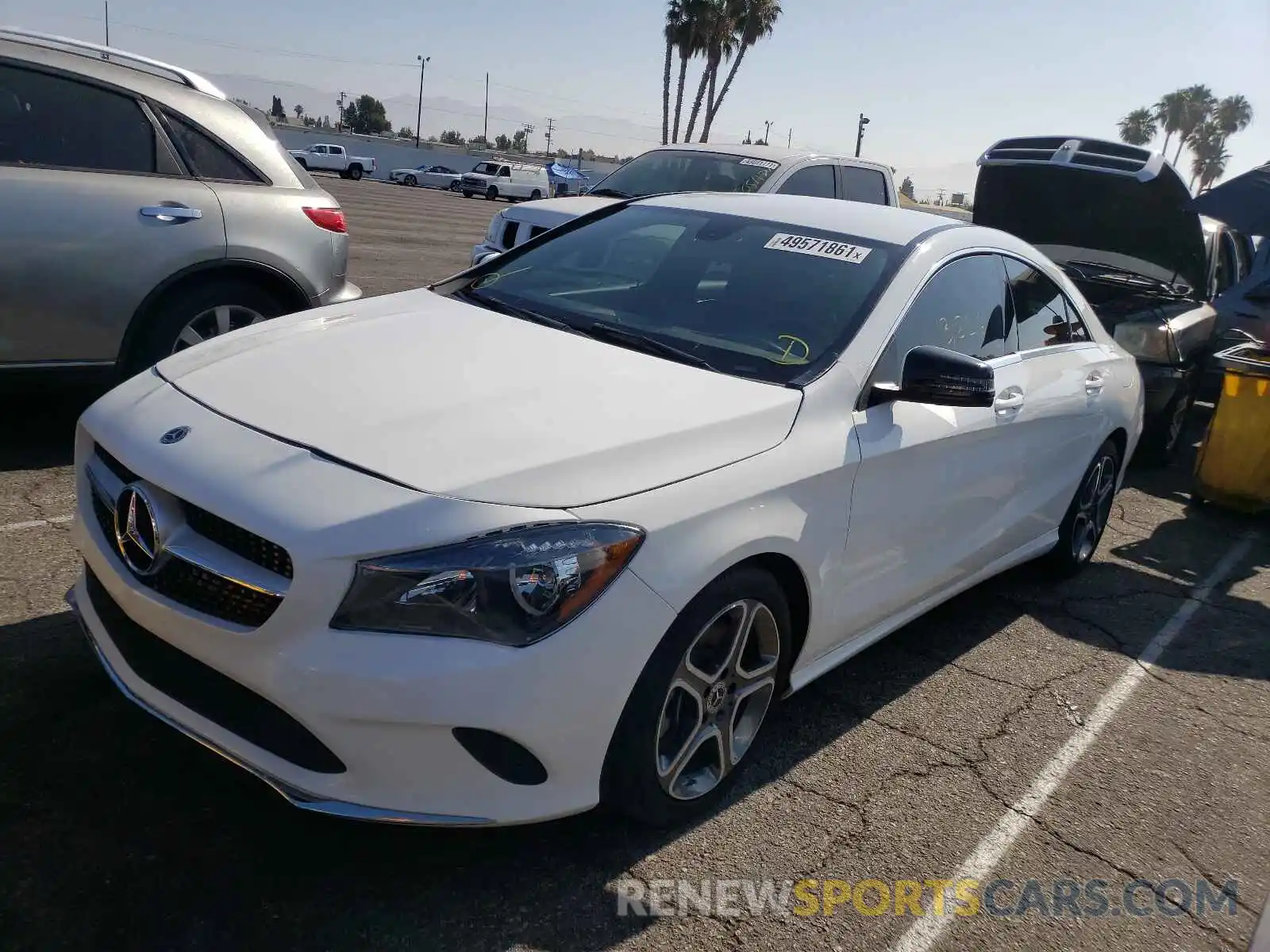 2 Photograph of a damaged car WDDSJ4EB1KN705196 MERCEDES-BENZ C CLASS 2019