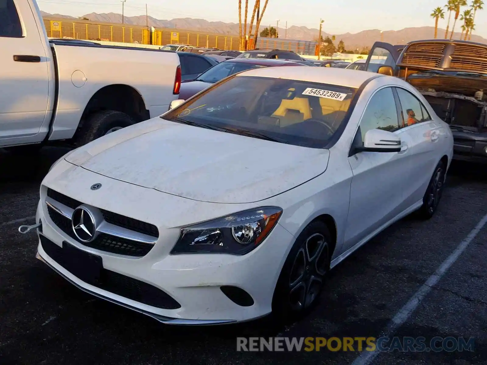 2 Photograph of a damaged car WDDSJ4EB1KN724816 MERCEDES-BENZ C CLASS 2019