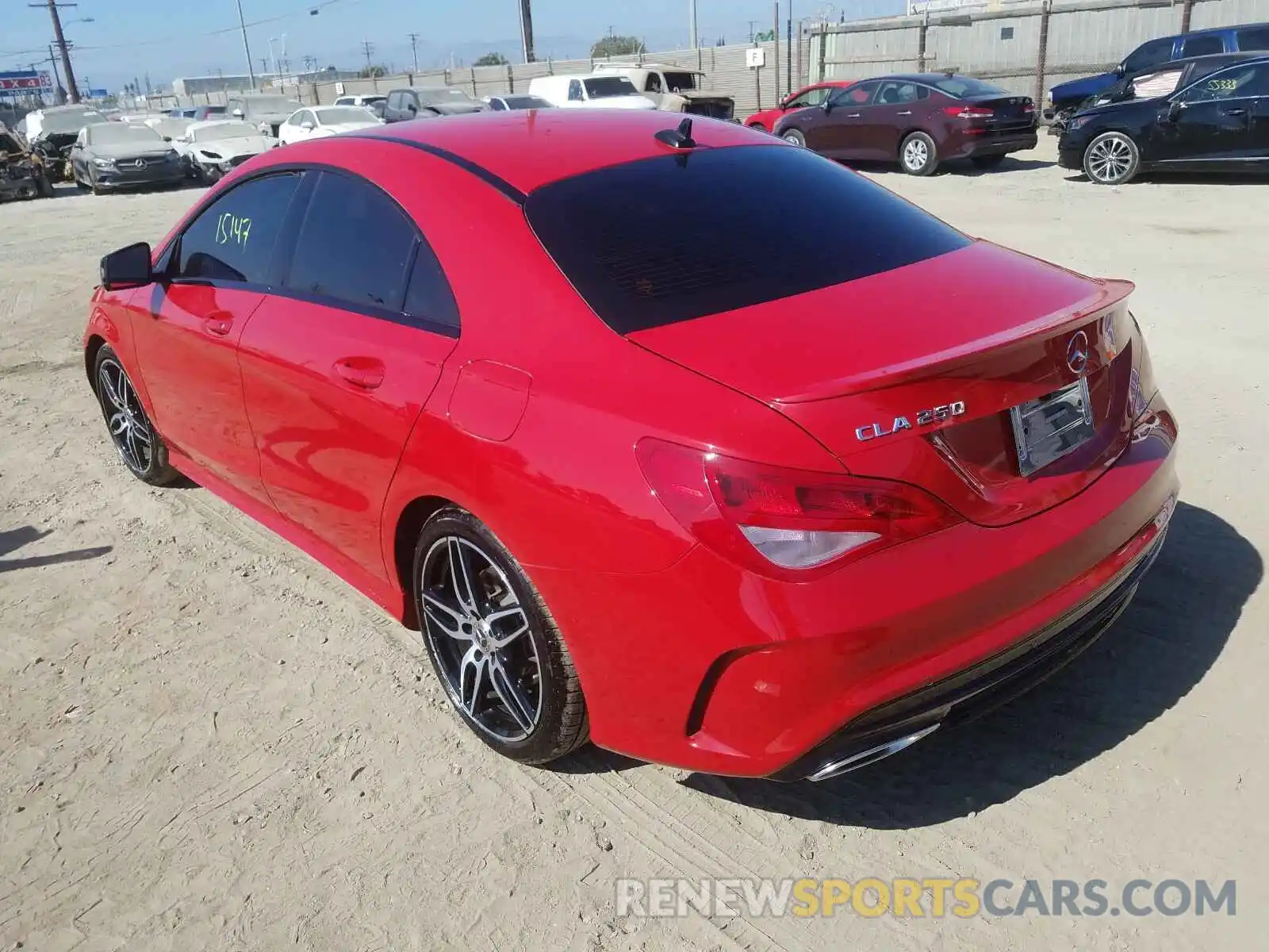 3 Photograph of a damaged car WDDSJ4EB1KN742877 MERCEDES-BENZ C CLASS 2019