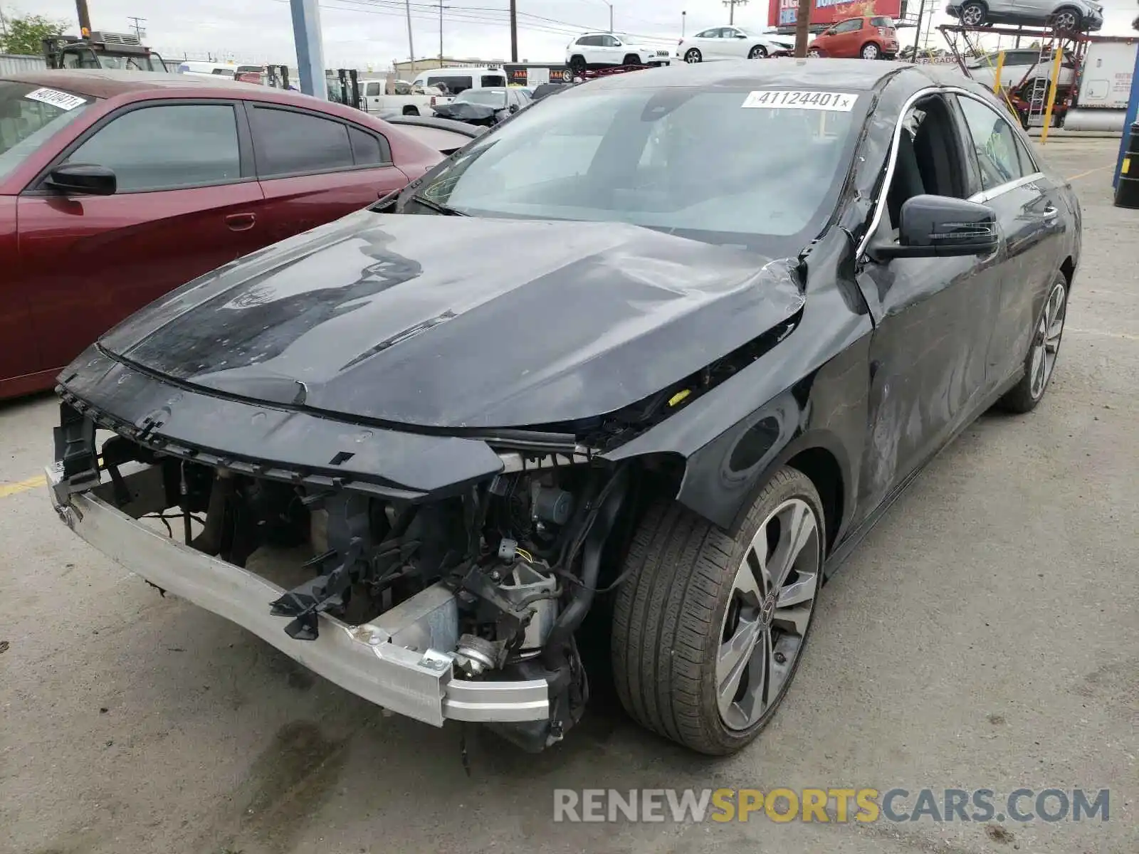 2 Photograph of a damaged car WDDSJ4EB2KN703148 MERCEDES-BENZ C CLASS 2019