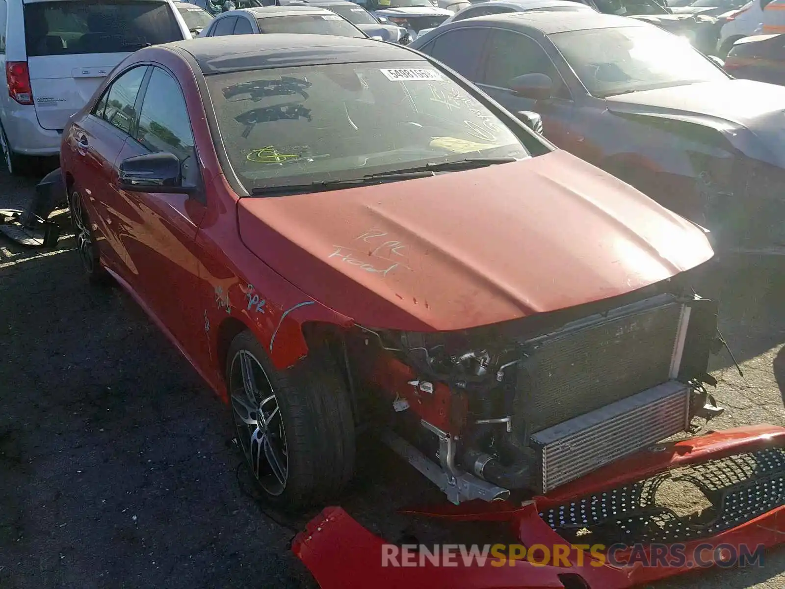 1 Photograph of a damaged car WDDSJ4EB2KN722931 MERCEDES-BENZ C CLASS 2019