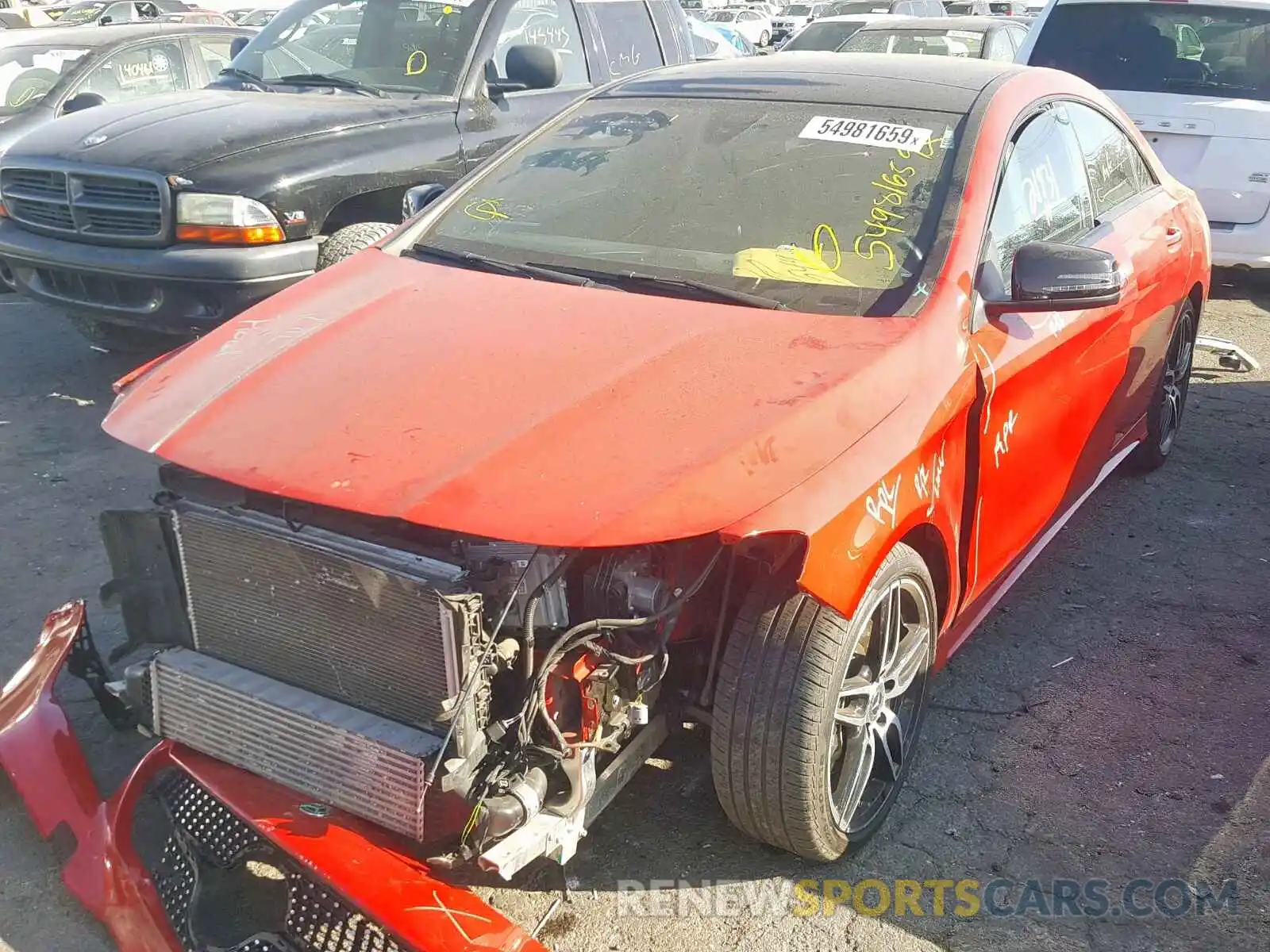 2 Photograph of a damaged car WDDSJ4EB2KN722931 MERCEDES-BENZ C CLASS 2019