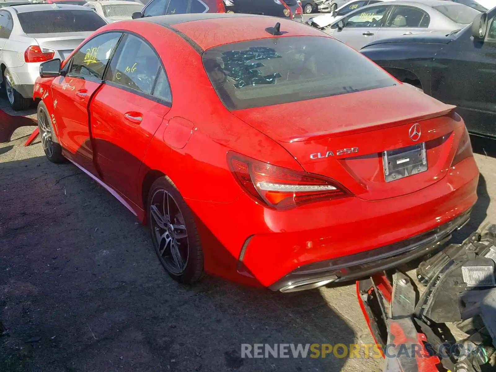 3 Photograph of a damaged car WDDSJ4EB2KN722931 MERCEDES-BENZ C CLASS 2019