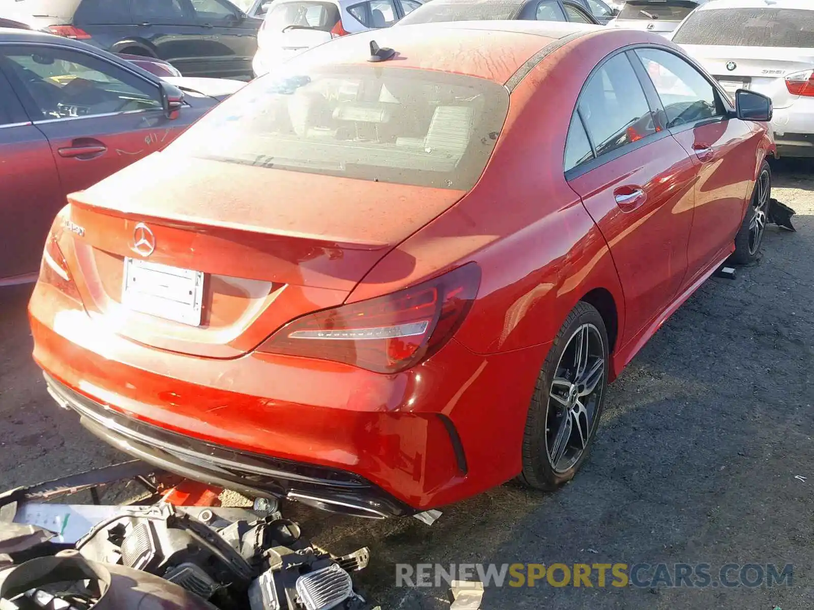 4 Photograph of a damaged car WDDSJ4EB2KN722931 MERCEDES-BENZ C CLASS 2019