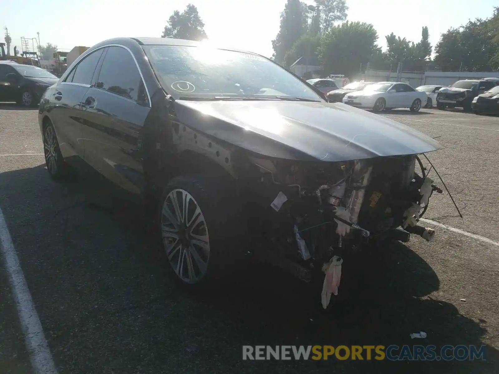 1 Photograph of a damaged car WDDSJ4EB2KN738692 MERCEDES-BENZ C CLASS 2019