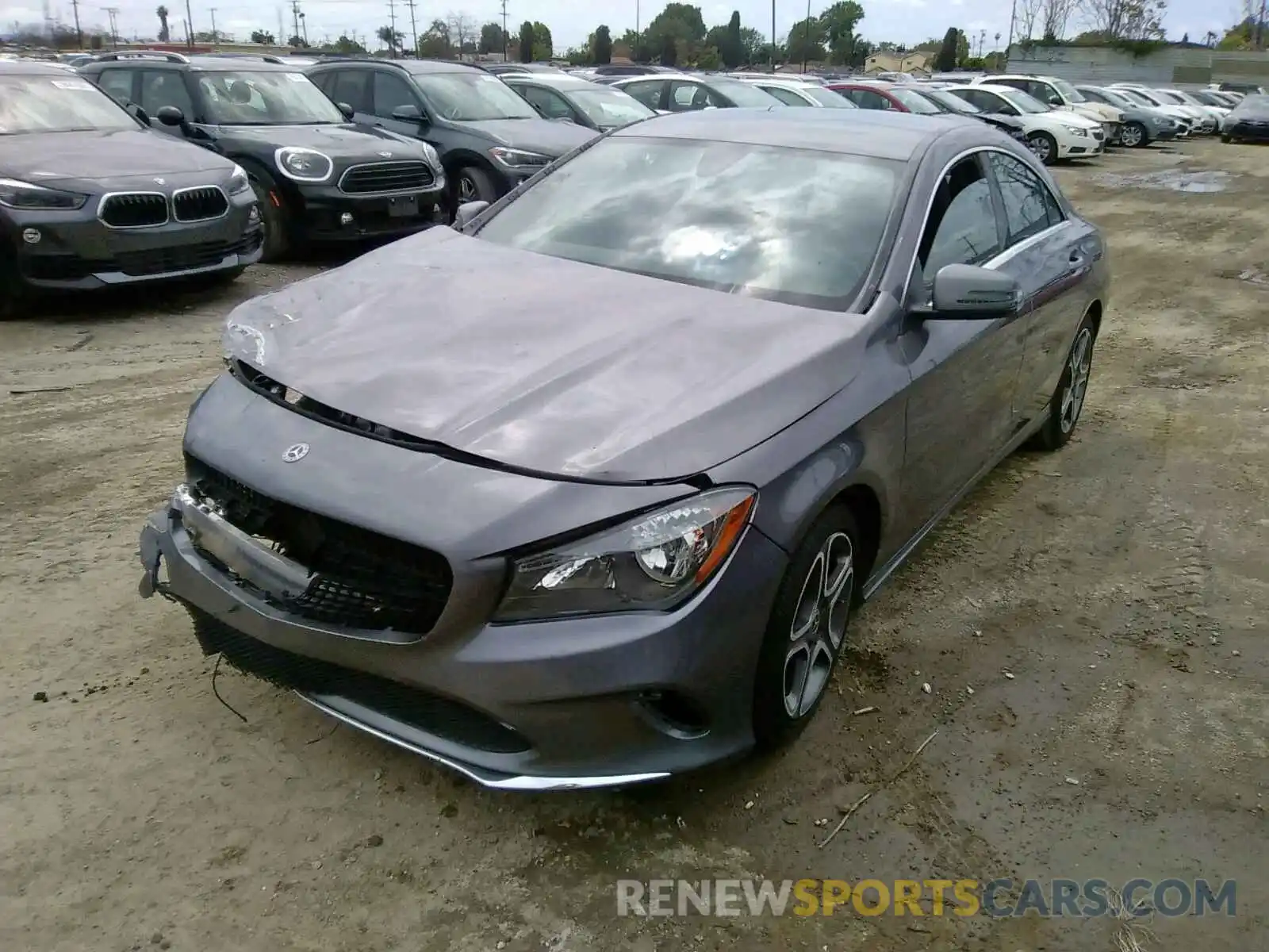 2 Photograph of a damaged car WDDSJ4EB2KN742774 MERCEDES-BENZ C CLASS 2019