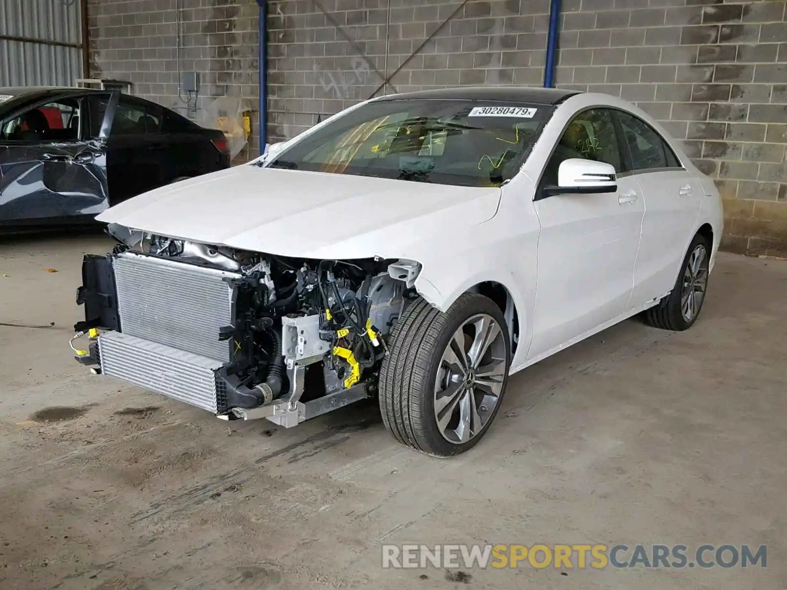 2 Photograph of a damaged car WDDSJ4EB3KN706947 MERCEDES-BENZ C CLASS 2019