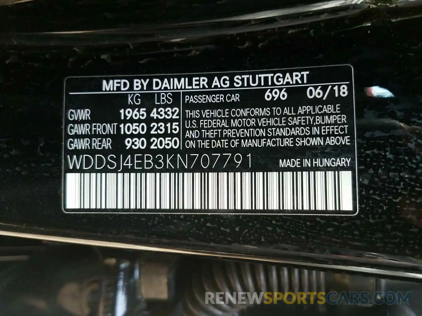 10 Фотография поврежденного автомобиля WDDSJ4EB3KN707791 MERCEDES-BENZ C CLASS 2019