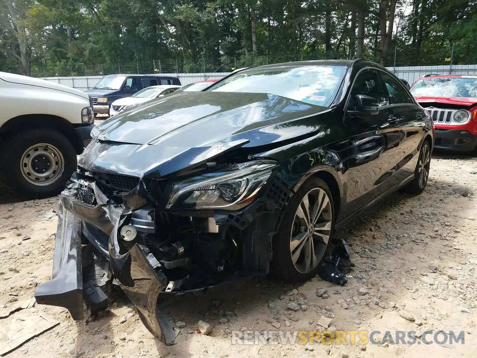 2 Photograph of a damaged car WDDSJ4EB3KN707791 MERCEDES-BENZ C CLASS 2019