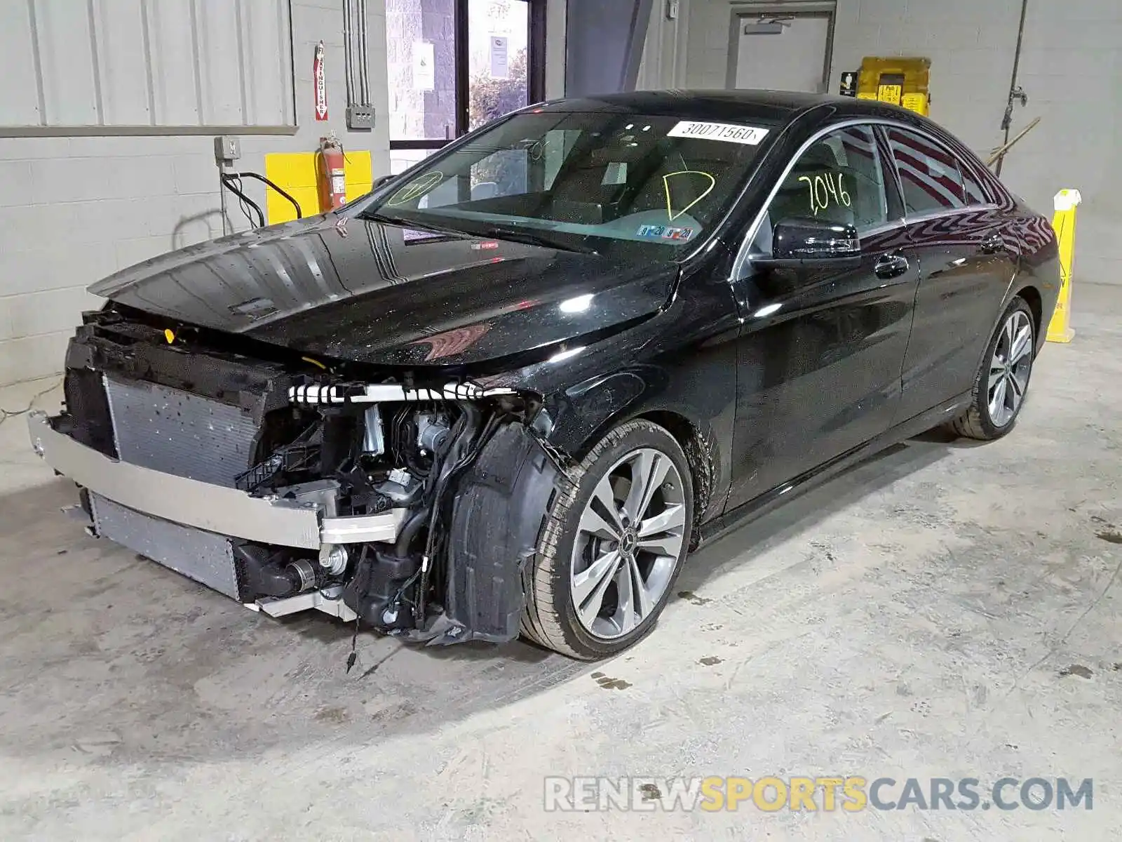 2 Photograph of a damaged car WDDSJ4EB3KN711162 MERCEDES-BENZ C CLASS 2019