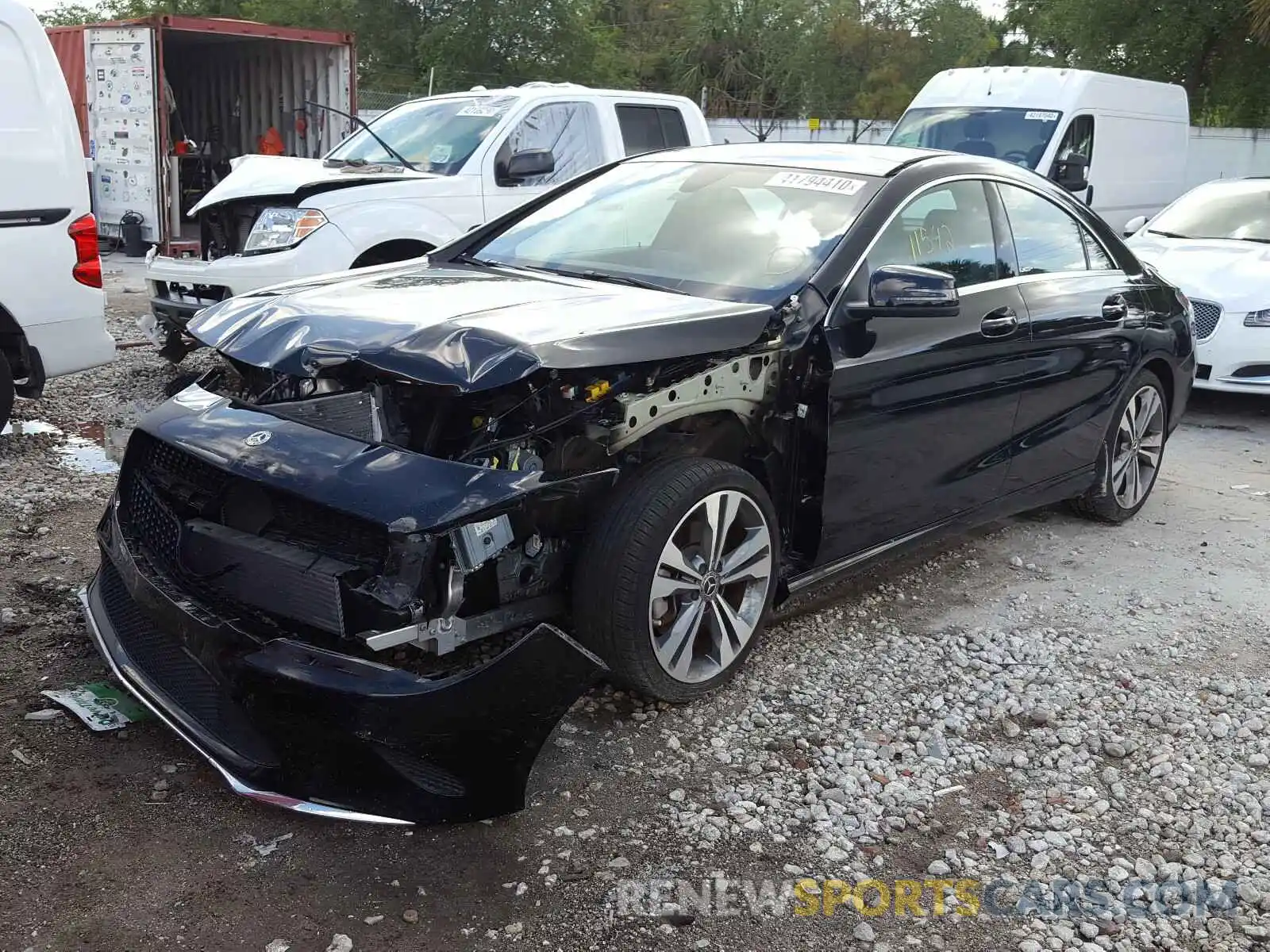 2 Photograph of a damaged car WDDSJ4EB3KN717513 MERCEDES-BENZ C CLASS 2019