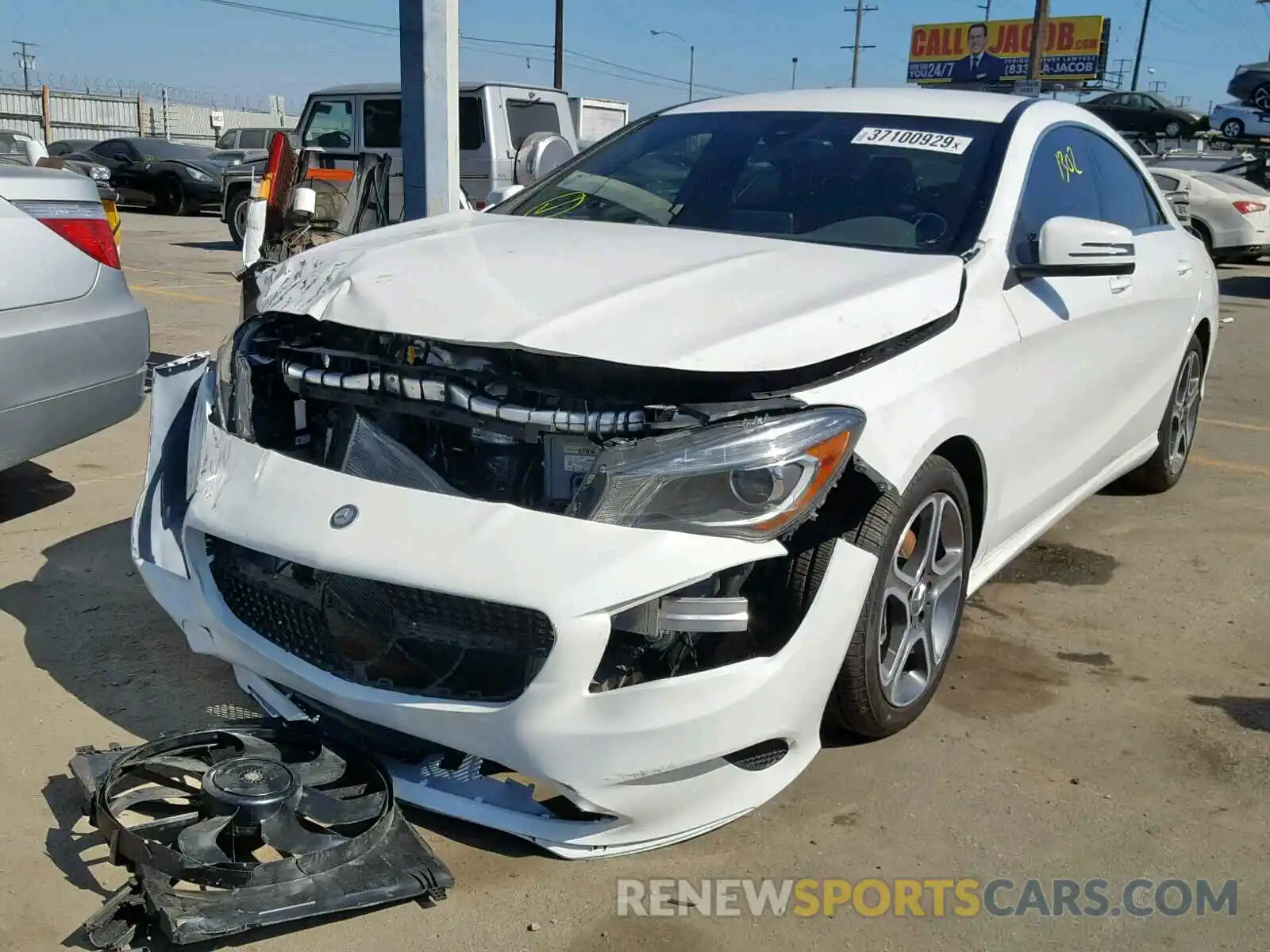 2 Photograph of a damaged car WDDSJ4EB3KN727541 MERCEDES-BENZ C CLASS 2019