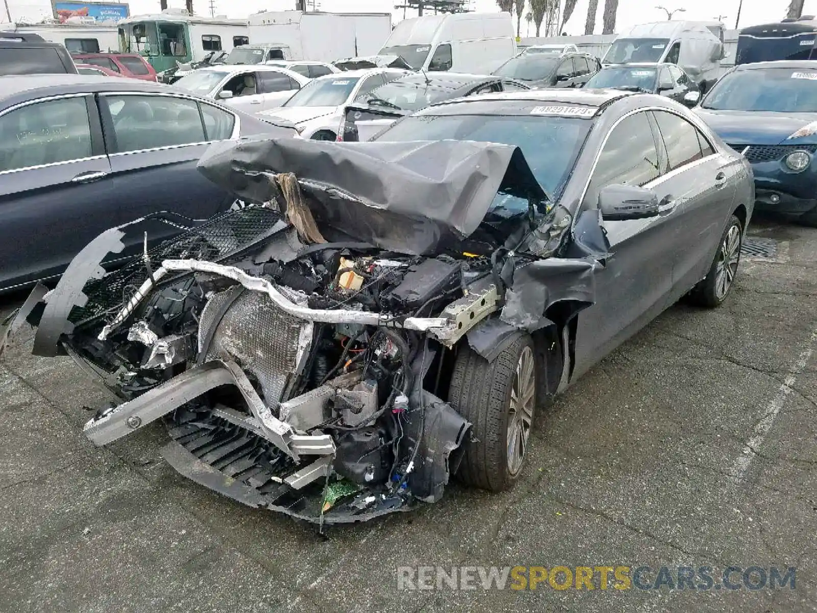 2 Photograph of a damaged car WDDSJ4EB3KN736577 MERCEDES-BENZ C CLASS 2019