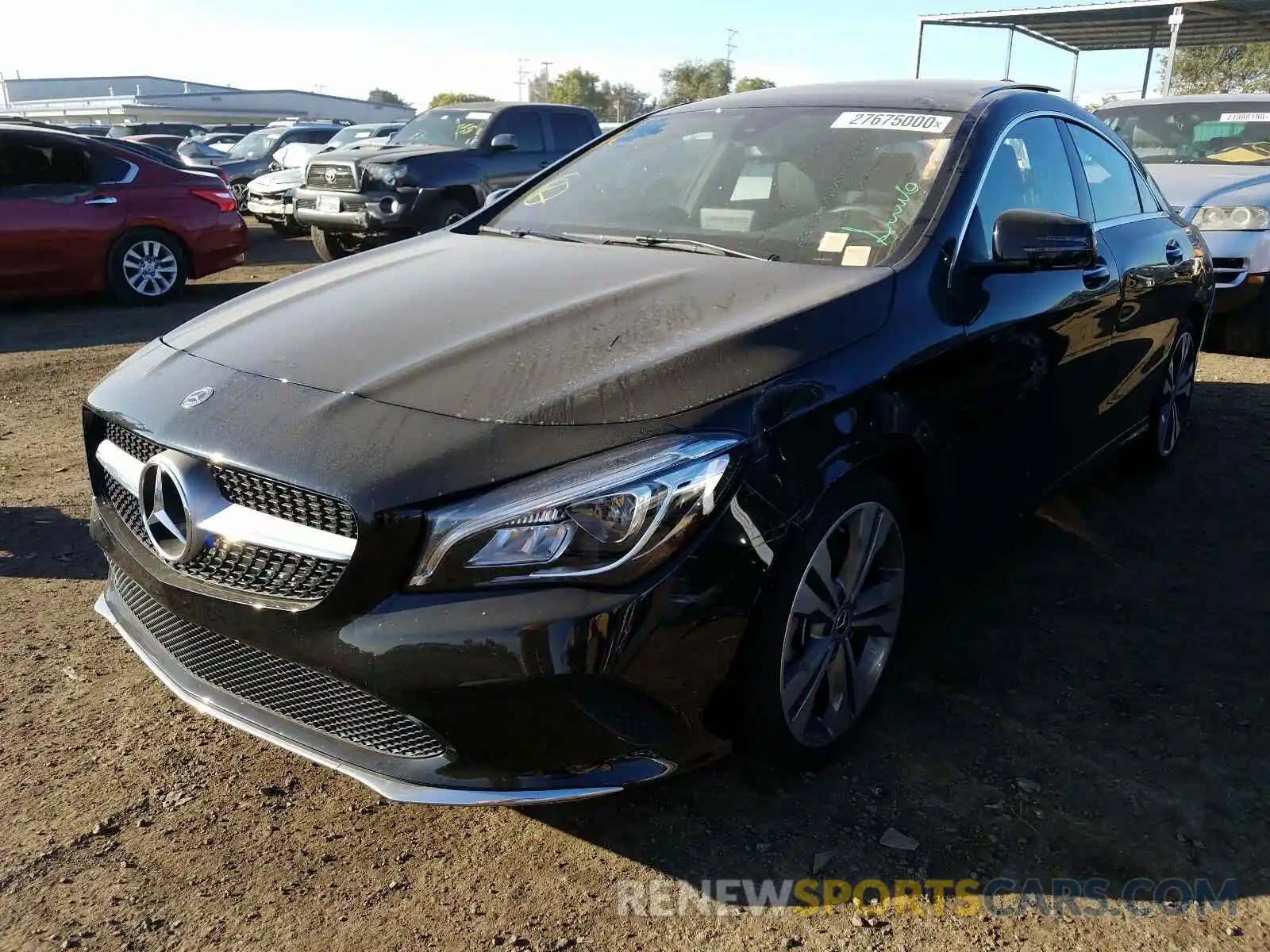 2 Photograph of a damaged car WDDSJ4EB3KN747689 MERCEDES-BENZ C CLASS 2019