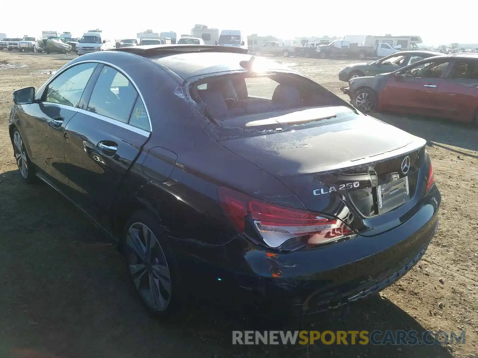 3 Photograph of a damaged car WDDSJ4EB3KN747689 MERCEDES-BENZ C CLASS 2019