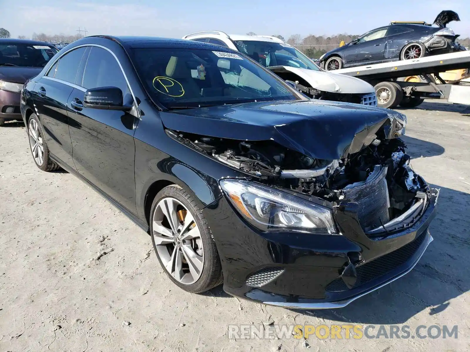 1 Photograph of a damaged car WDDSJ4EB3KN754934 MERCEDES-BENZ C CLASS 2019