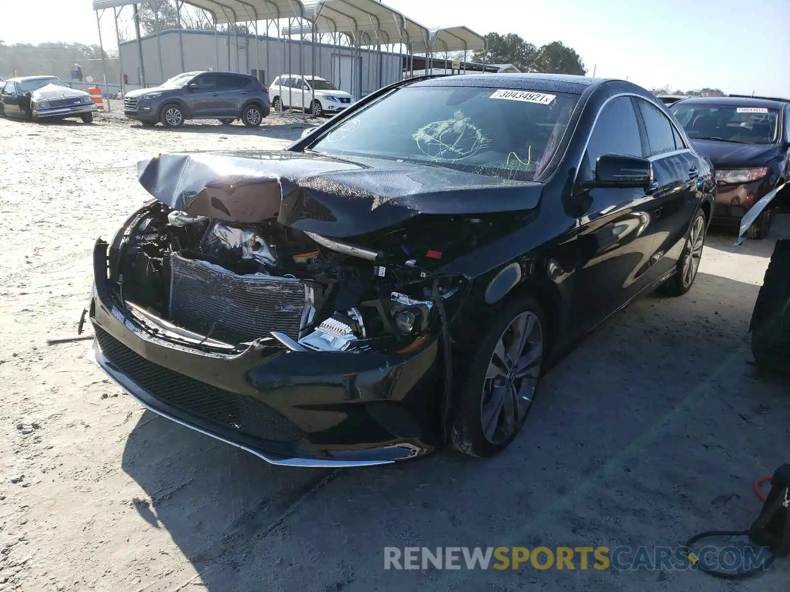 2 Photograph of a damaged car WDDSJ4EB3KN754934 MERCEDES-BENZ C CLASS 2019