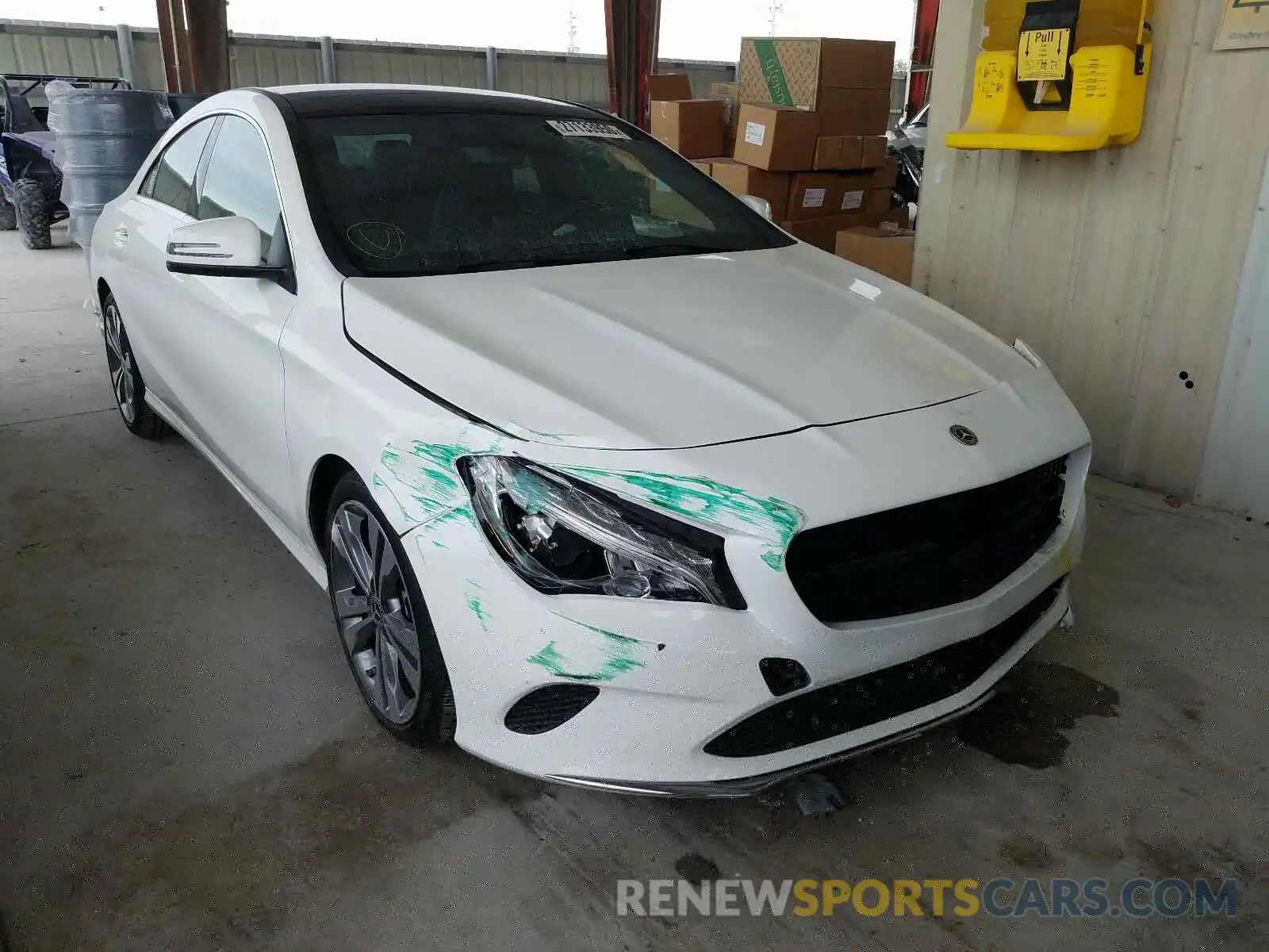 1 Photograph of a damaged car WDDSJ4EB4KN750682 MERCEDES-BENZ C CLASS 2019