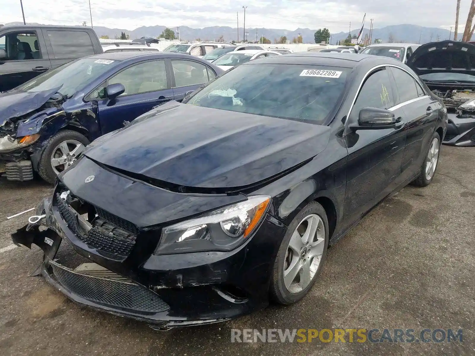 2 Photograph of a damaged car WDDSJ4EB5KN698625 MERCEDES-BENZ C CLASS 2019