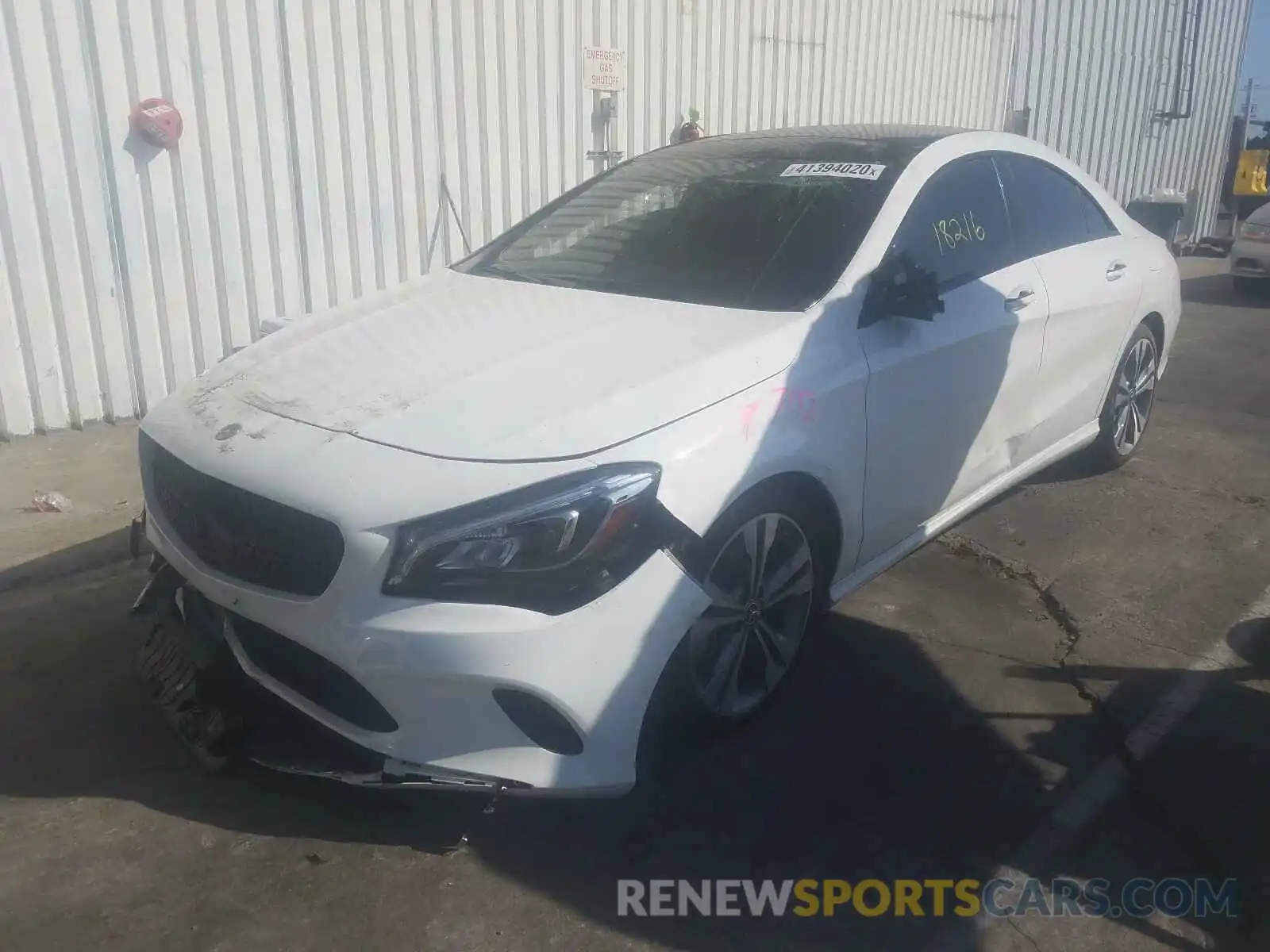 2 Photograph of a damaged car WDDSJ4EB5KN713821 MERCEDES-BENZ C CLASS 2019