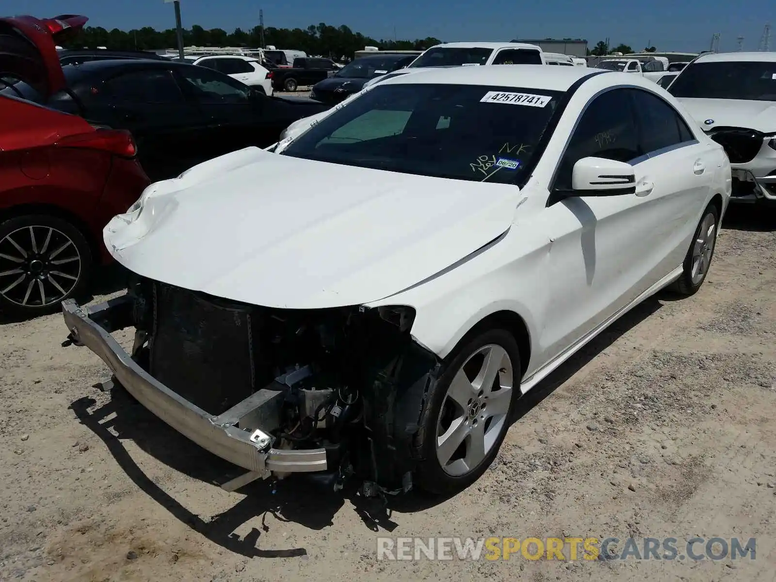 2 Photograph of a damaged car WDDSJ4EB5KN723202 MERCEDES-BENZ C CLASS 2019