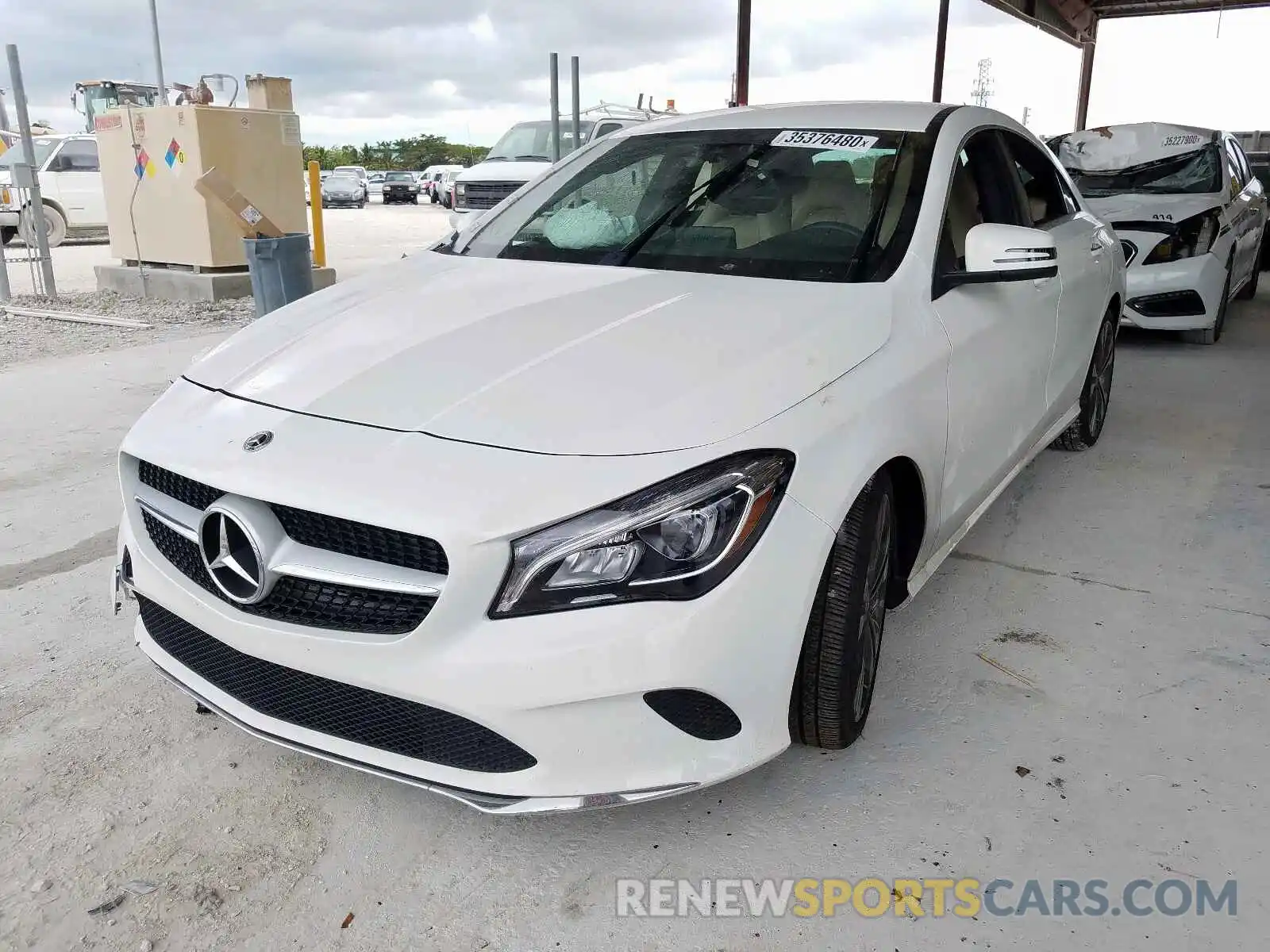 2 Photograph of a damaged car WDDSJ4EB5KN725516 MERCEDES-BENZ C CLASS 2019