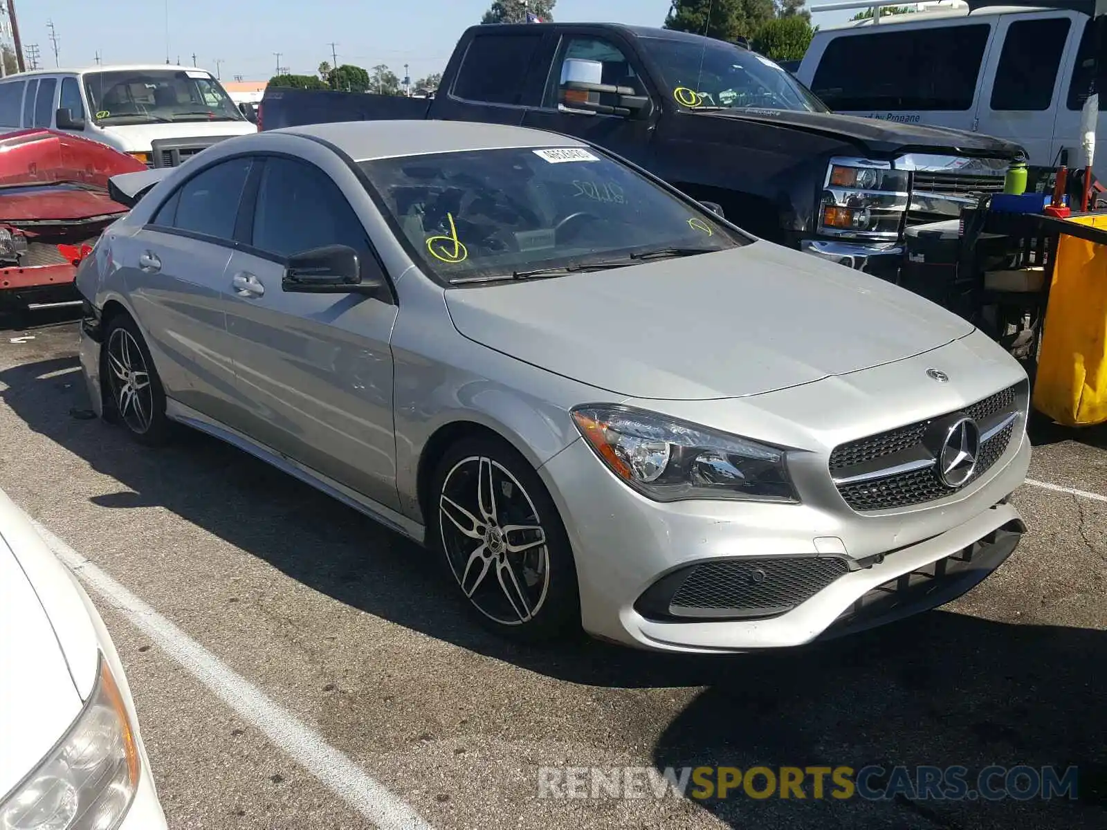 1 Photograph of a damaged car WDDSJ4EB5KN741599 MERCEDES-BENZ C CLASS 2019