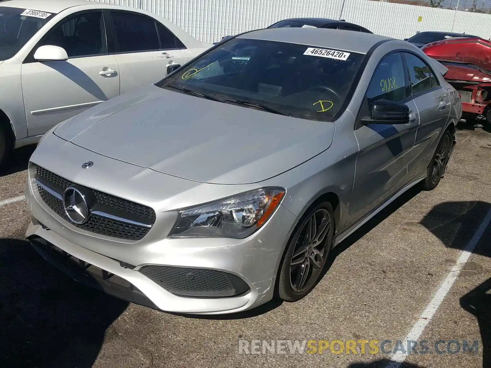 2 Photograph of a damaged car WDDSJ4EB5KN741599 MERCEDES-BENZ C CLASS 2019