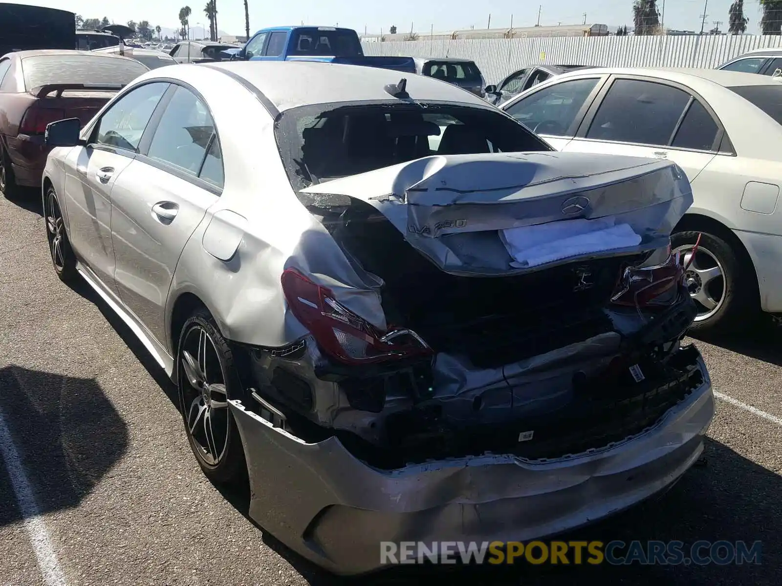 3 Photograph of a damaged car WDDSJ4EB5KN741599 MERCEDES-BENZ C CLASS 2019