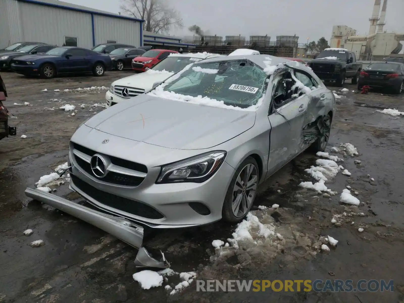 2 Photograph of a damaged car WDDSJ4EB5KN748150 MERCEDES-BENZ C CLASS 2019