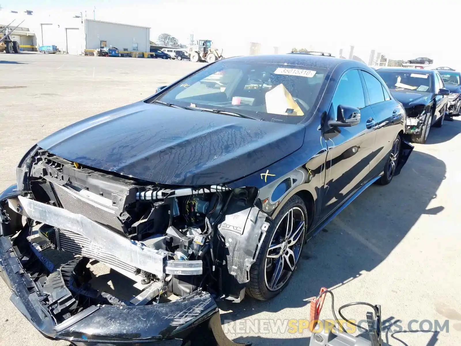 2 Photograph of a damaged car WDDSJ4EB5KN770701 MERCEDES-BENZ C CLASS 2019