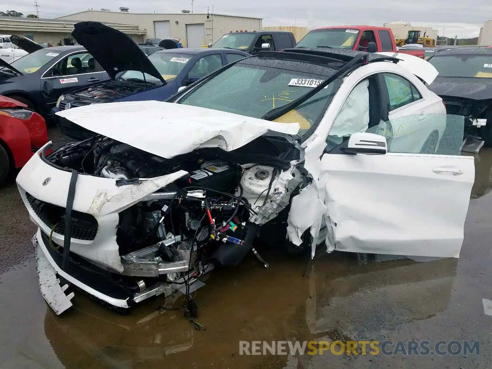 2 Photograph of a damaged car WDDSJ4EB5KN771394 MERCEDES-BENZ C CLASS 2019