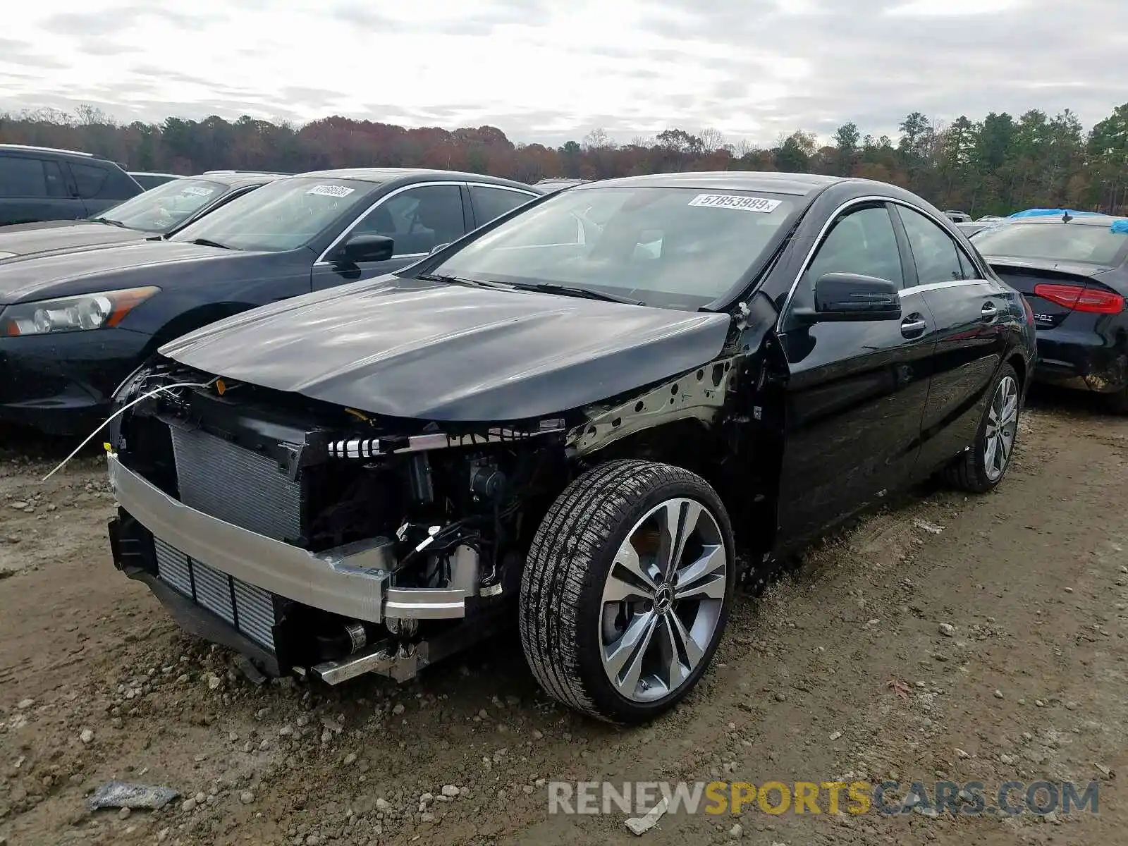 2 Photograph of a damaged car WDDSJ4EB5KN775817 MERCEDES-BENZ C CLASS 2019