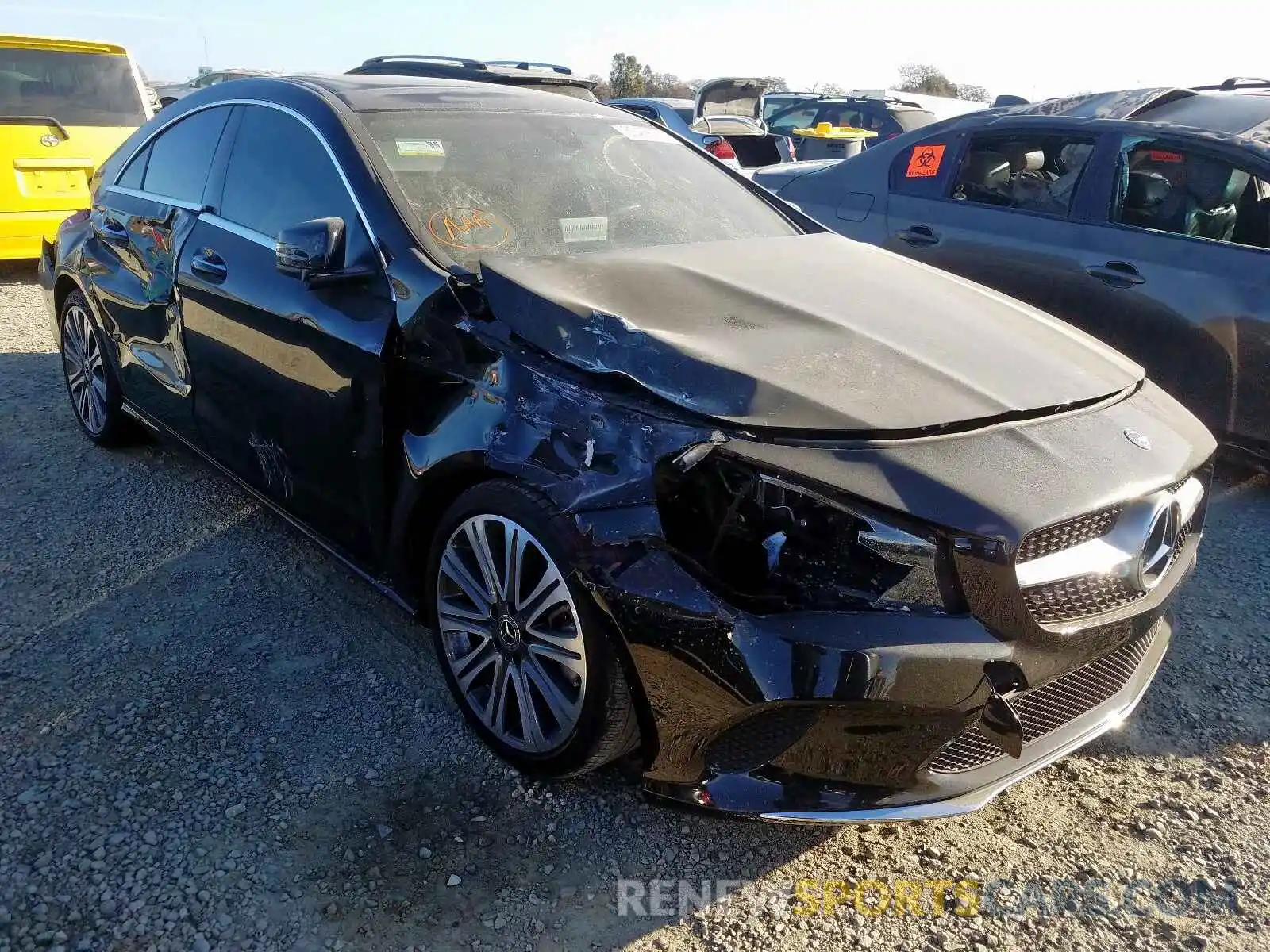 1 Photograph of a damaged car WDDSJ4EB6KN703718 MERCEDES-BENZ C CLASS 2019