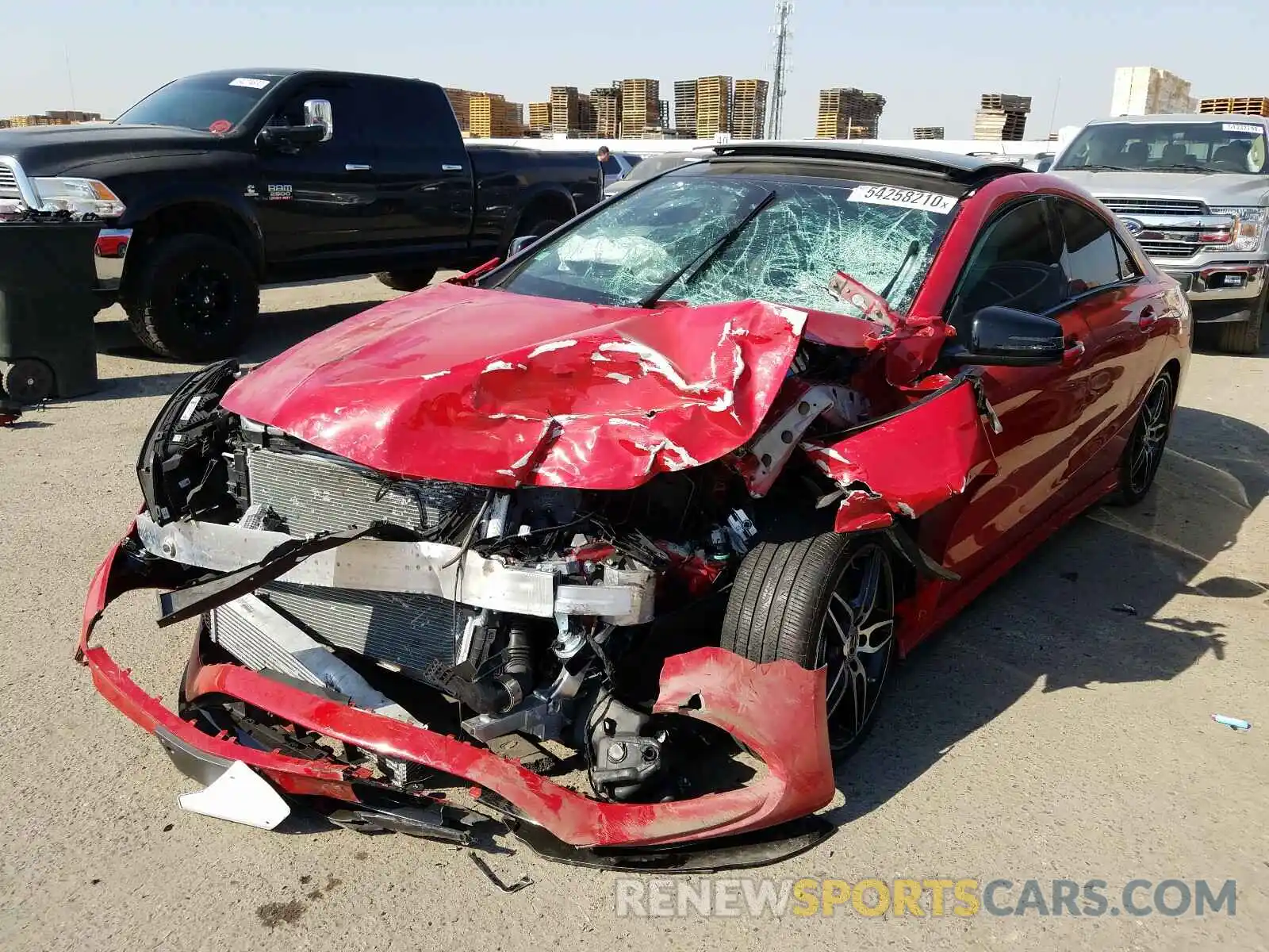 2 Photograph of a damaged car WDDSJ4EB6KN720549 MERCEDES-BENZ C CLASS 2019