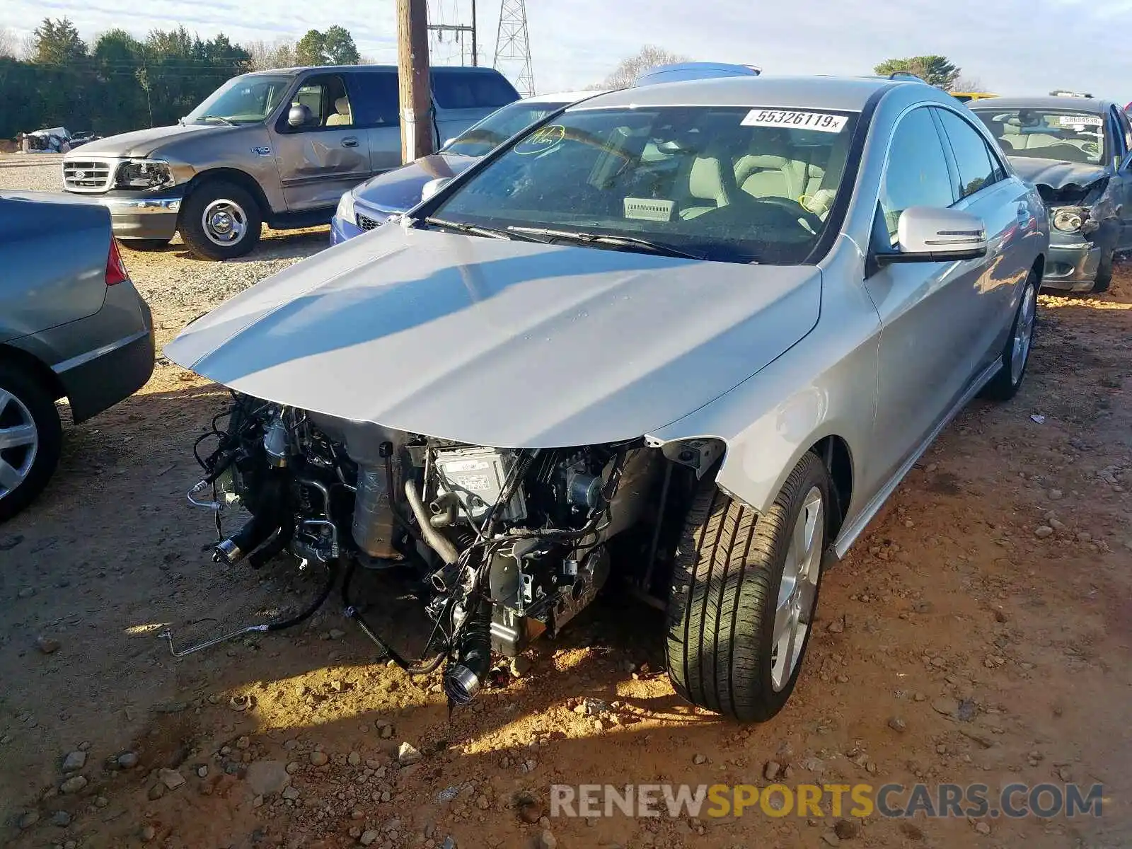 2 Photograph of a damaged car WDDSJ4EB6KN744494 MERCEDES-BENZ C CLASS 2019