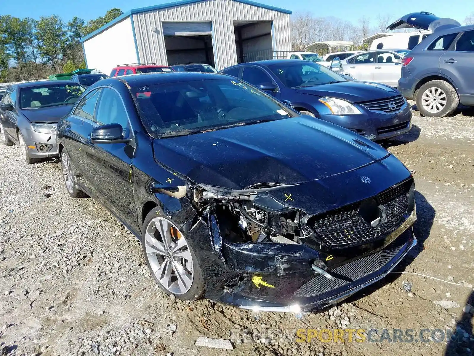 1 Photograph of a damaged car WDDSJ4EB6KN744799 MERCEDES-BENZ C CLASS 2019