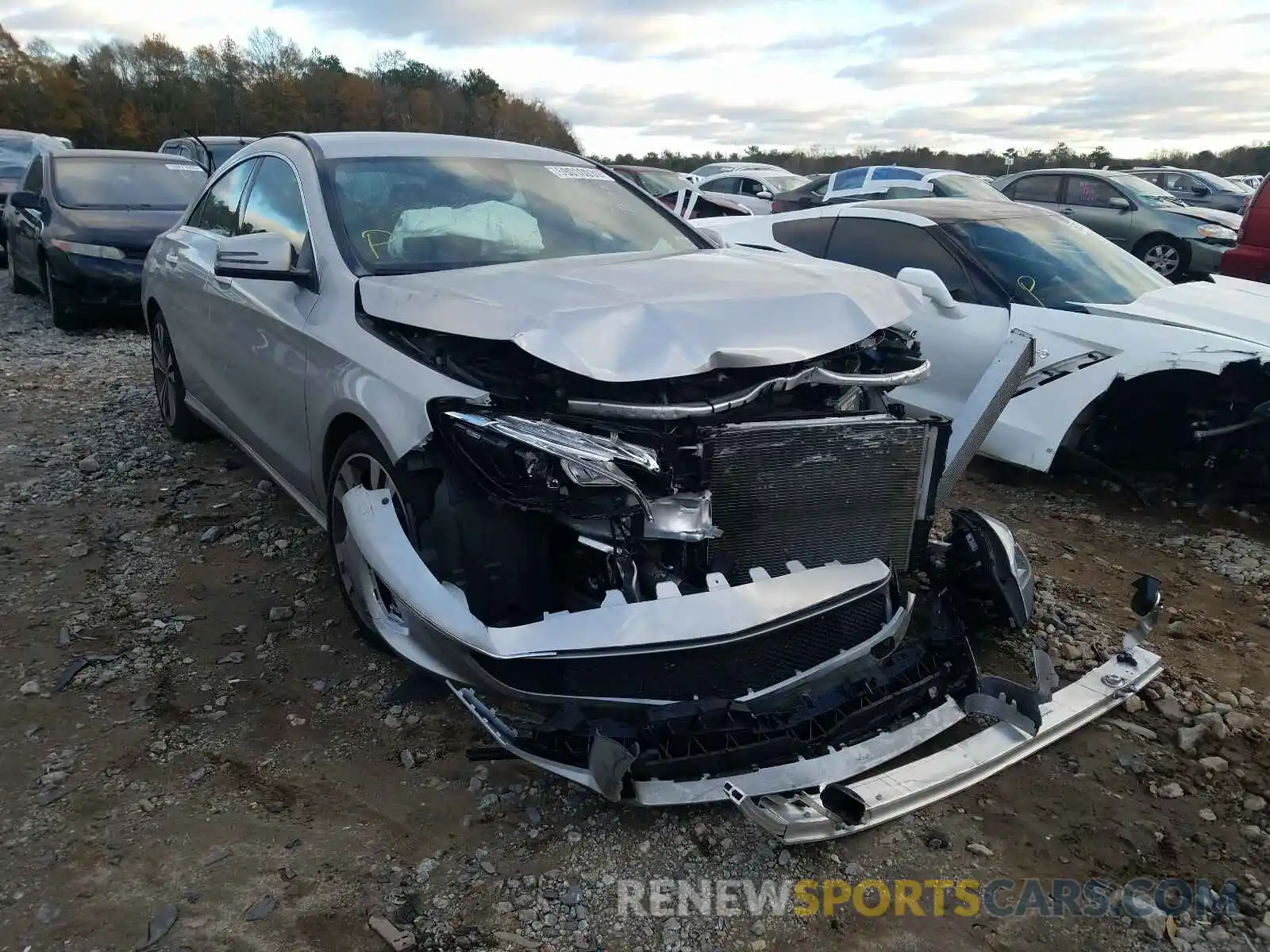 1 Photograph of a damaged car WDDSJ4EB6KN745984 MERCEDES-BENZ C CLASS 2019