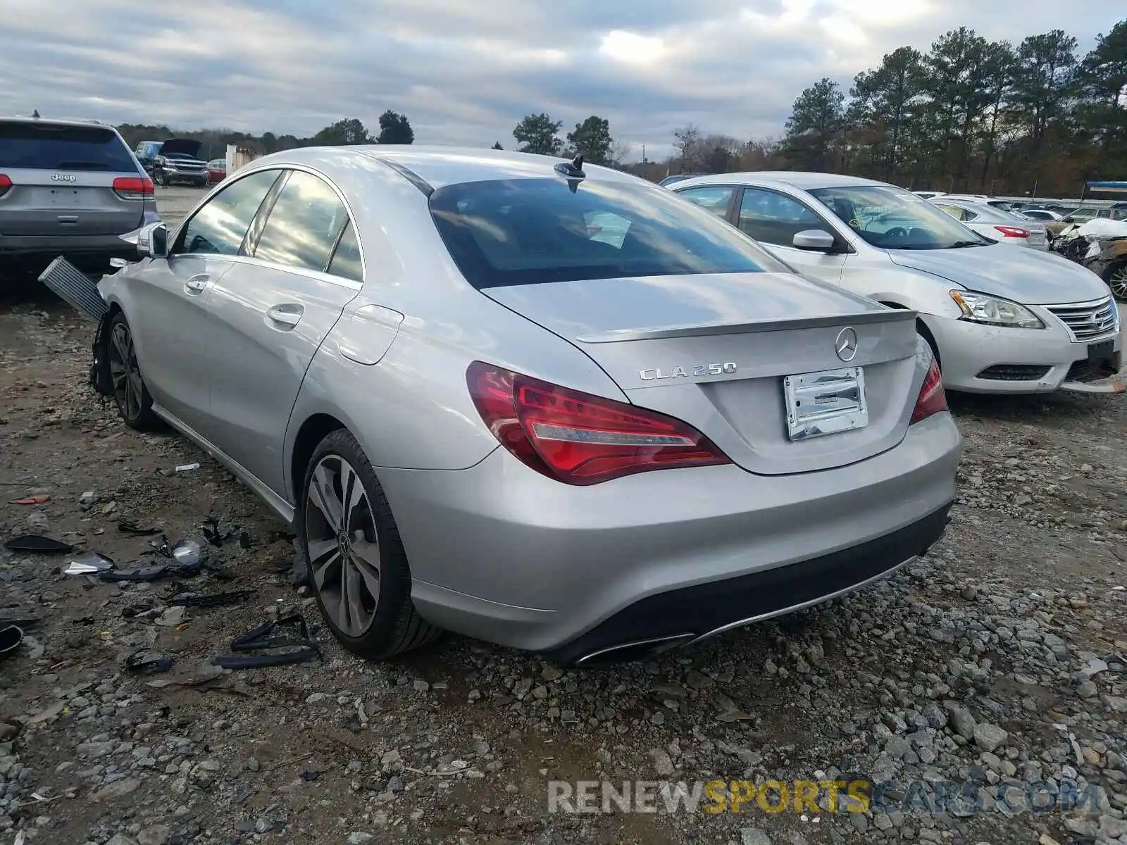 3 Photograph of a damaged car WDDSJ4EB6KN745984 MERCEDES-BENZ C CLASS 2019