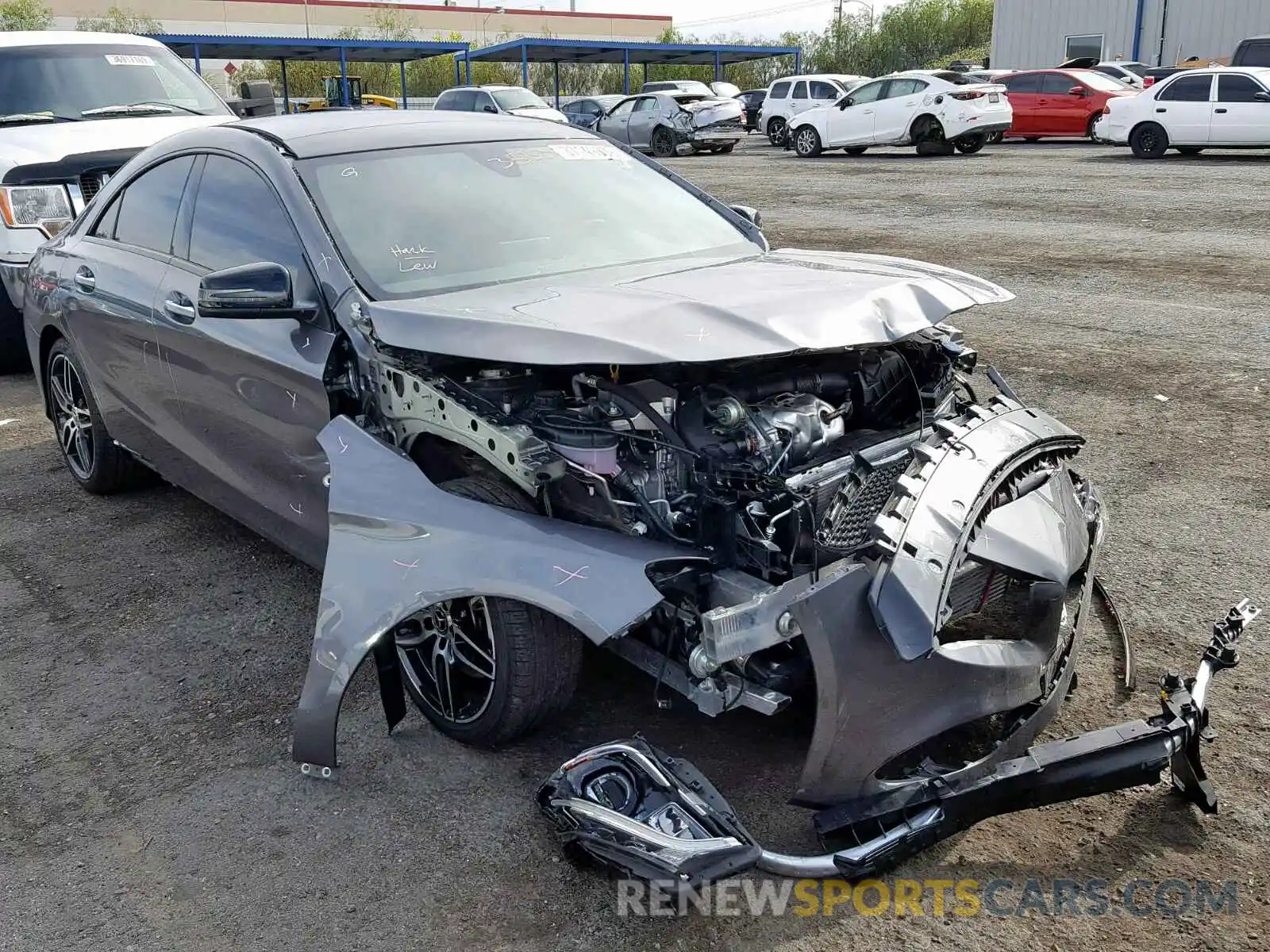 1 Photograph of a damaged car WDDSJ4EB6KN752188 MERCEDES-BENZ C CLASS 2019