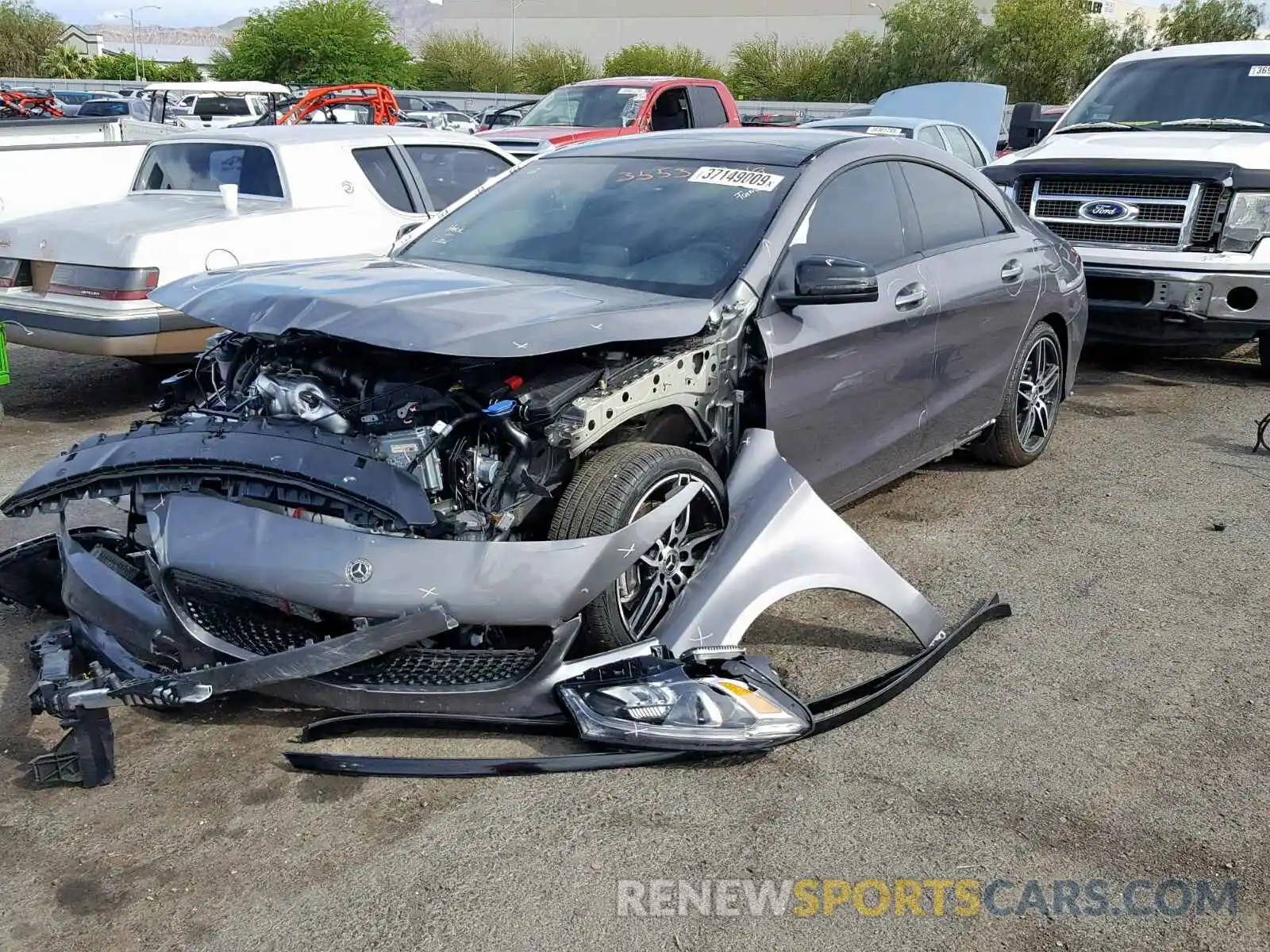 2 Photograph of a damaged car WDDSJ4EB6KN752188 MERCEDES-BENZ C CLASS 2019