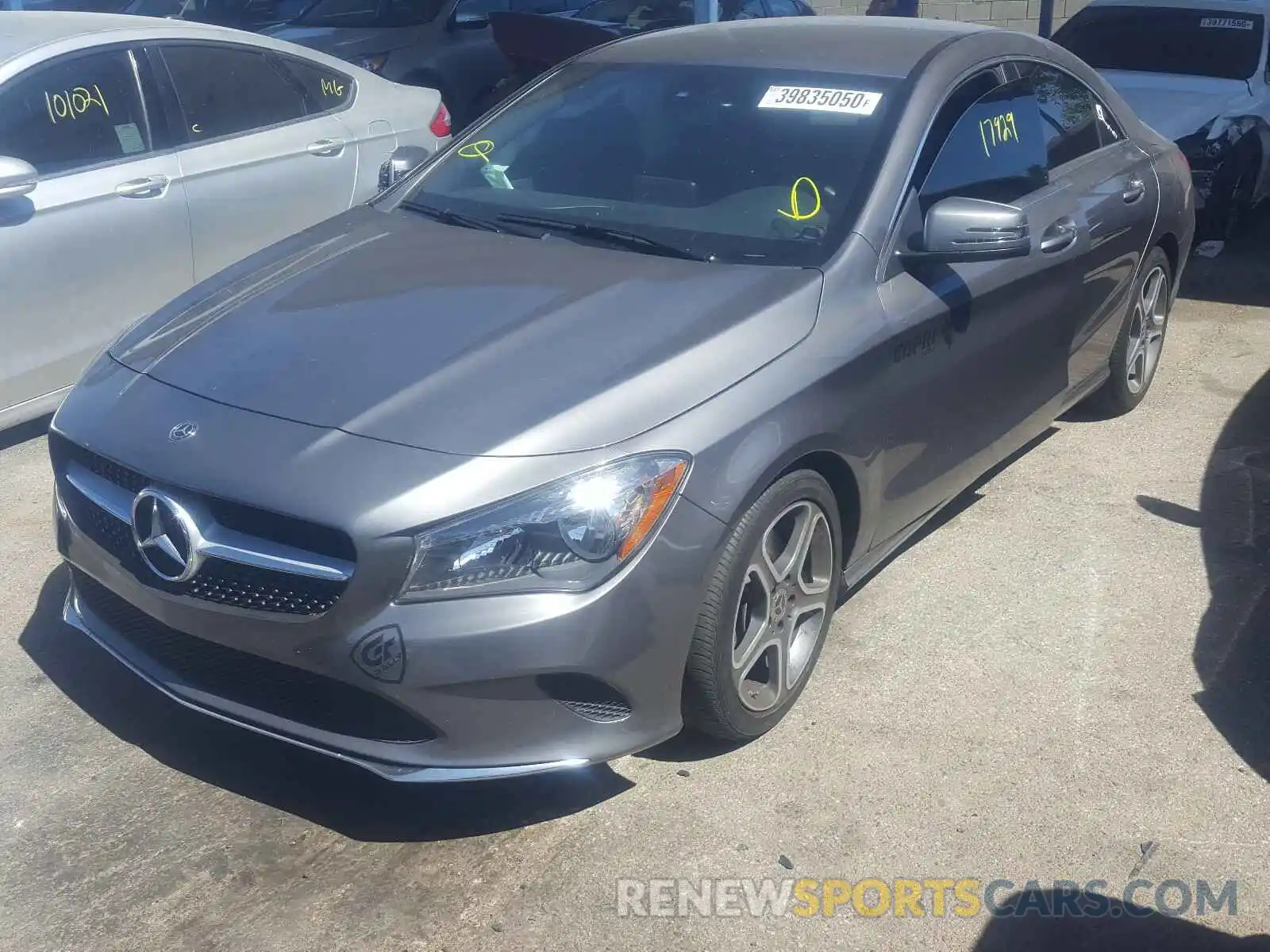 2 Photograph of a damaged car WDDSJ4EB6KN767287 MERCEDES-BENZ C CLASS 2019