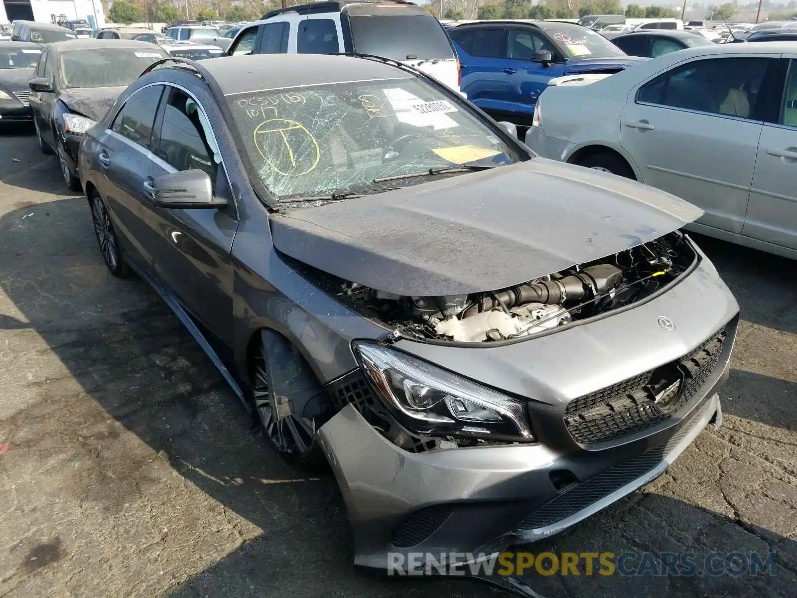 1 Photograph of a damaged car WDDSJ4EB7KN717854 MERCEDES-BENZ C CLASS 2019