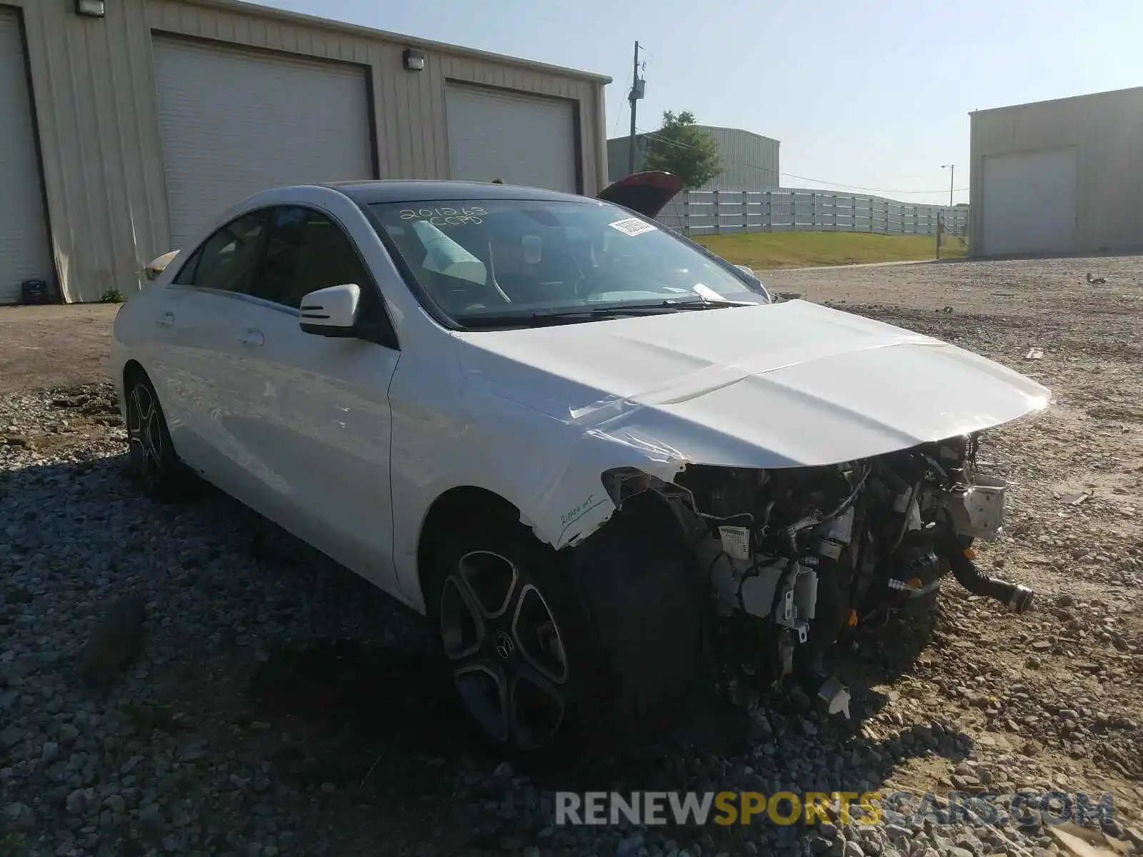 1 Photograph of a damaged car WDDSJ4EB7KN742916 MERCEDES-BENZ C CLASS 2019