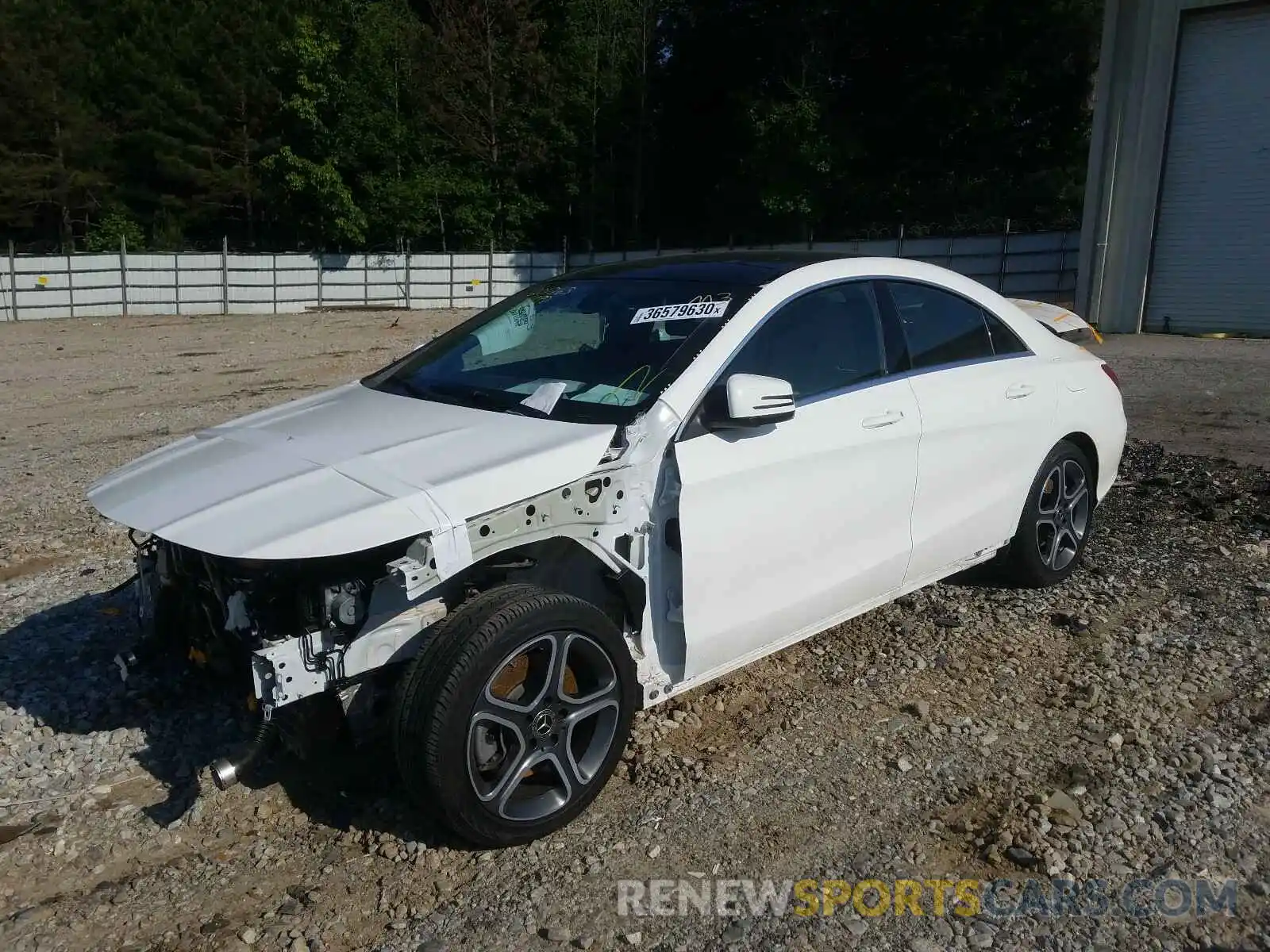 2 Photograph of a damaged car WDDSJ4EB7KN742916 MERCEDES-BENZ C CLASS 2019