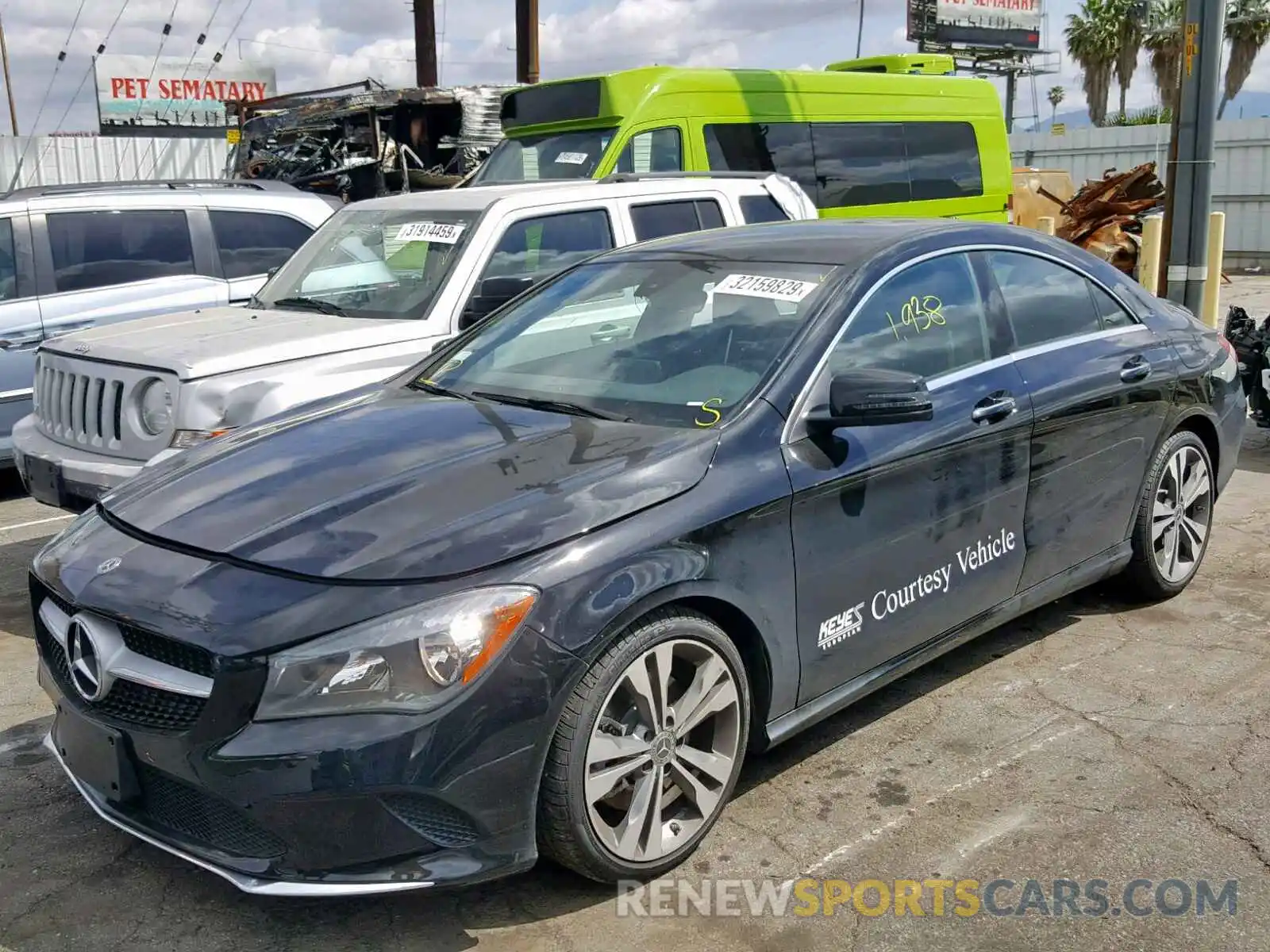 2 Photograph of a damaged car WDDSJ4EB7KN748862 MERCEDES-BENZ C CLASS 2019