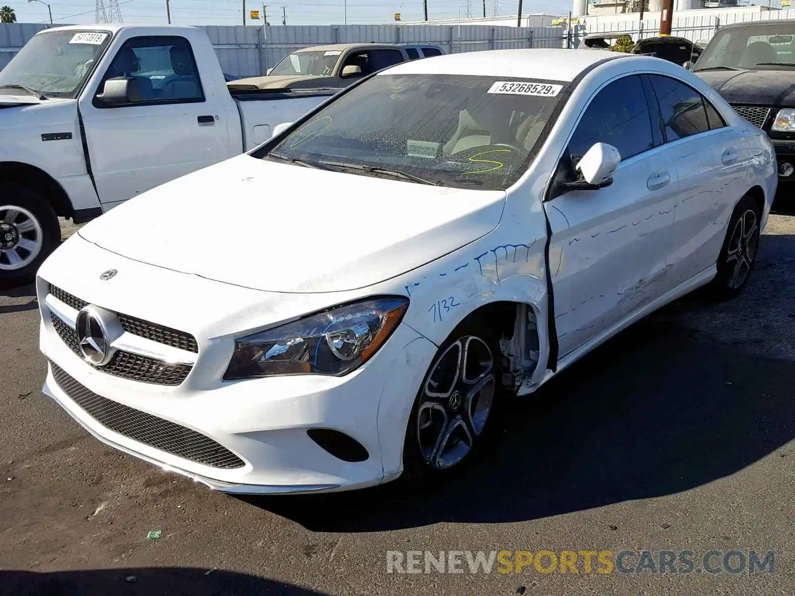 2 Photograph of a damaged car WDDSJ4EB7KN750823 MERCEDES-BENZ C CLASS 2019